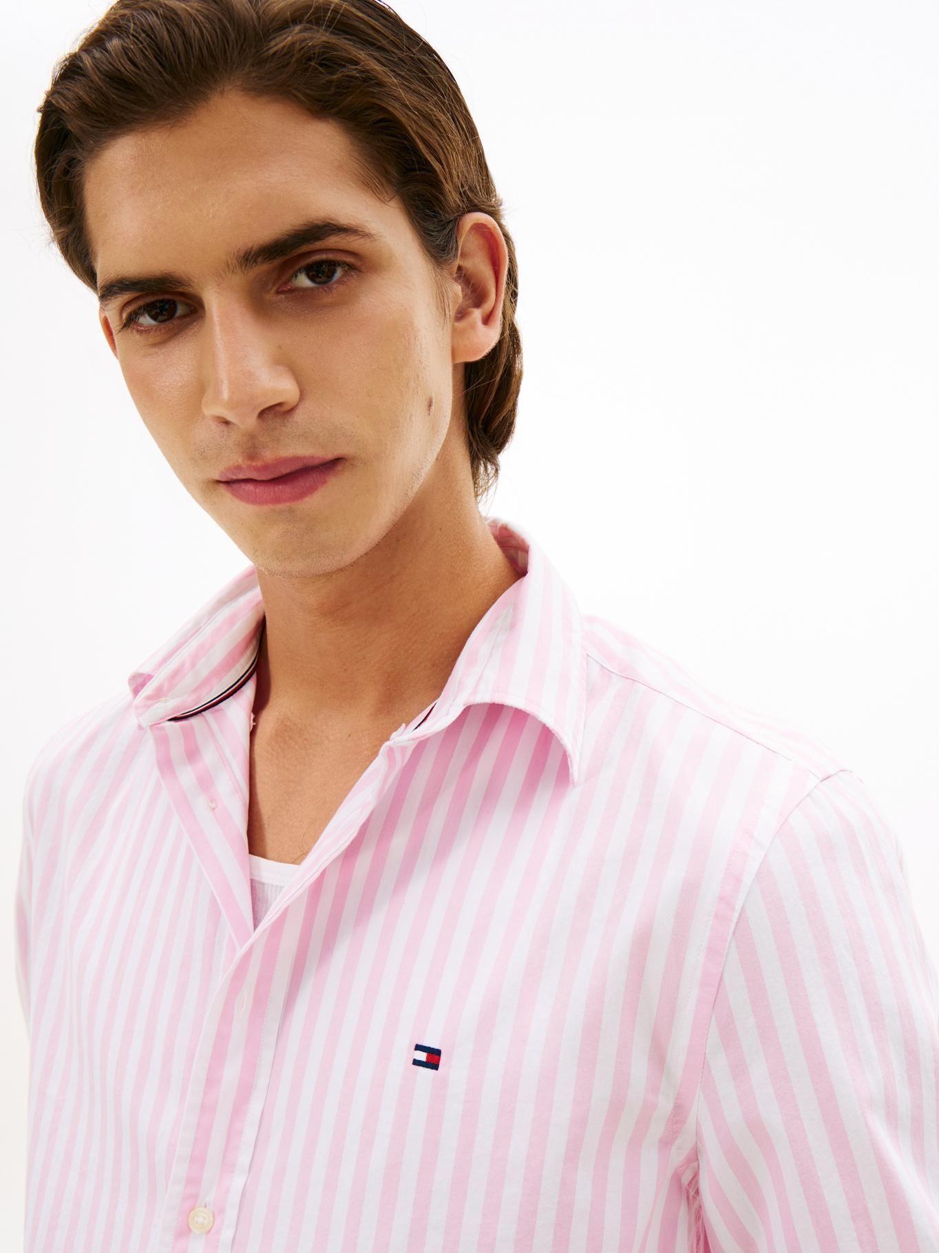 Camisa De Popelín A Rayas Regular Fit-3