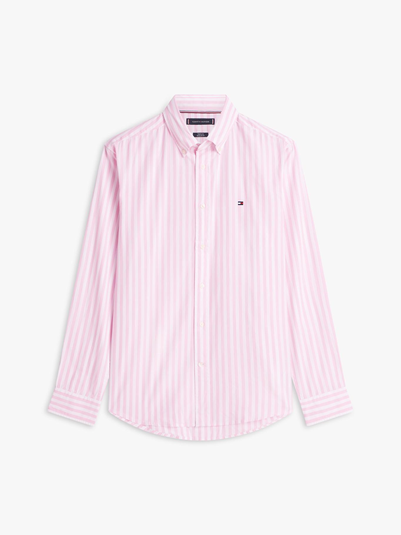 Camisa De Popelín A Rayas Regular Fit-4