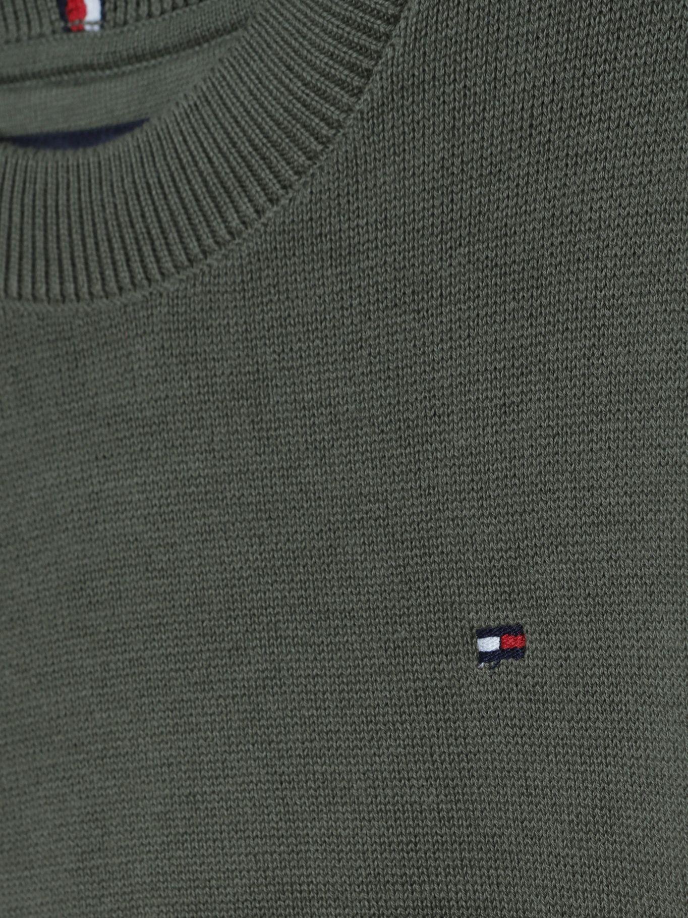 Sweater Niño Con Bordado Essential Verde Tommy Hilfiger-2
