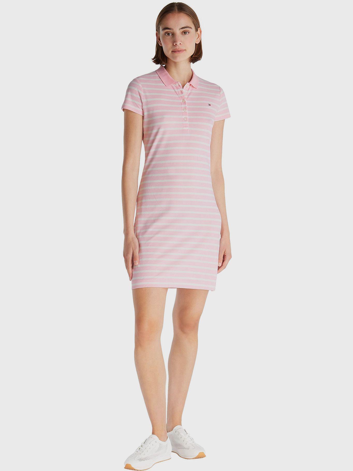 Vestido Polo Slim Fit Rosado Tommy Hilfiger-0