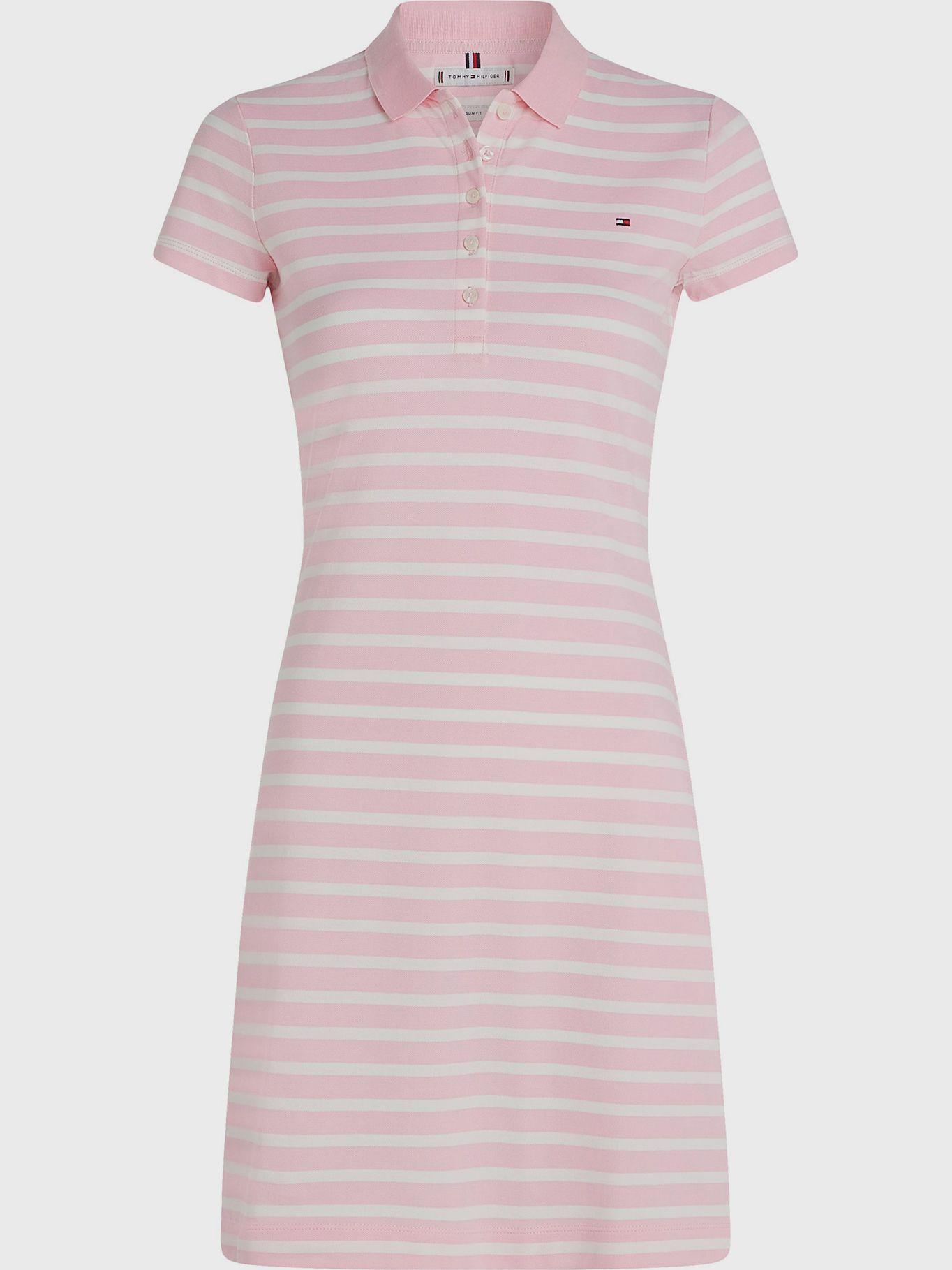 Vestido Polo Slim Fit Rosado Tommy Hilfiger-4