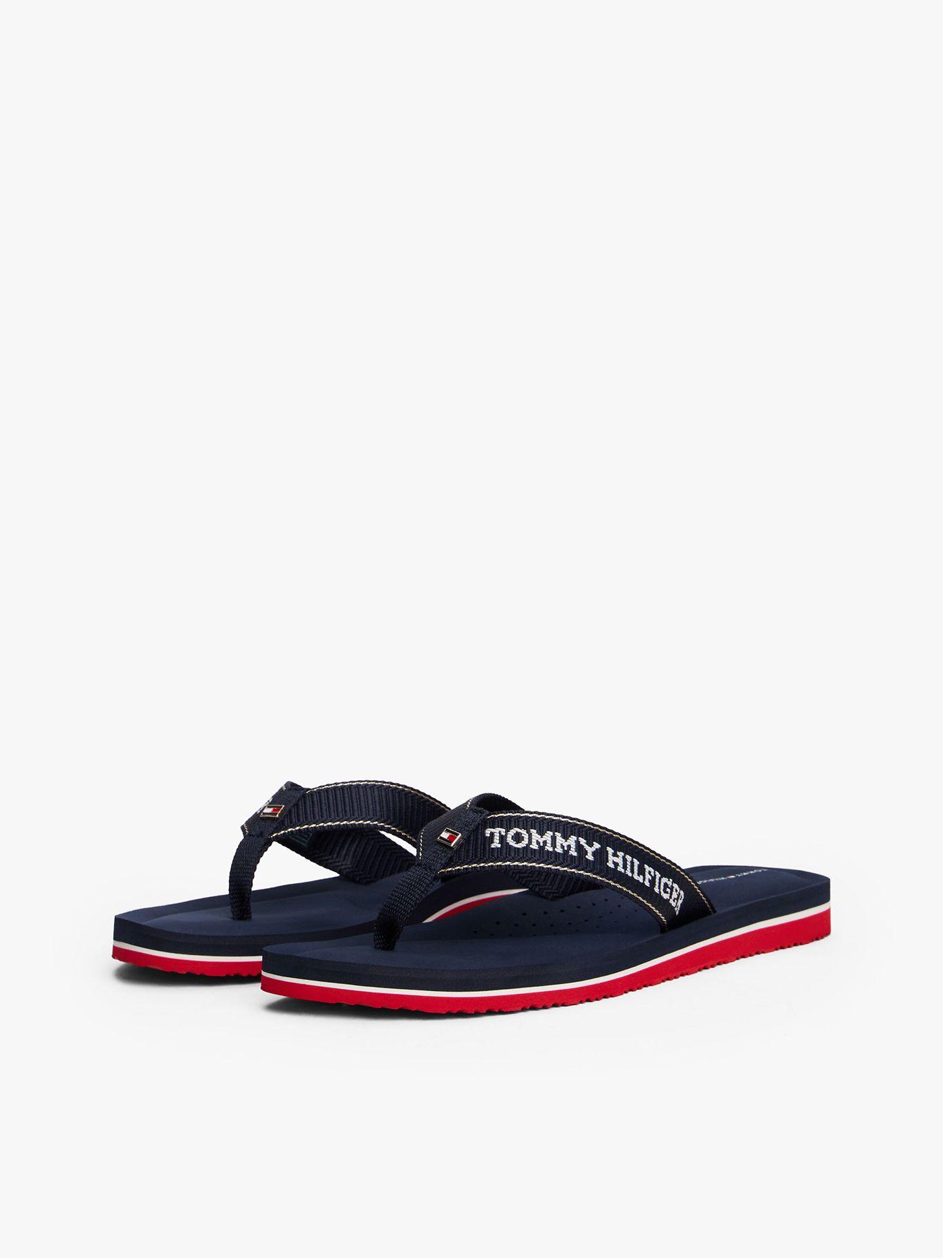 Sandalias Con Logo En Jacquard Azul Tommy Hilfiger-0