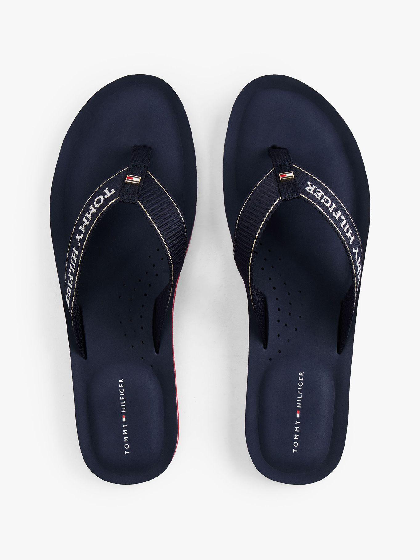 Sandalias Con Logo En Jacquard Azul Tommy Hilfiger-3