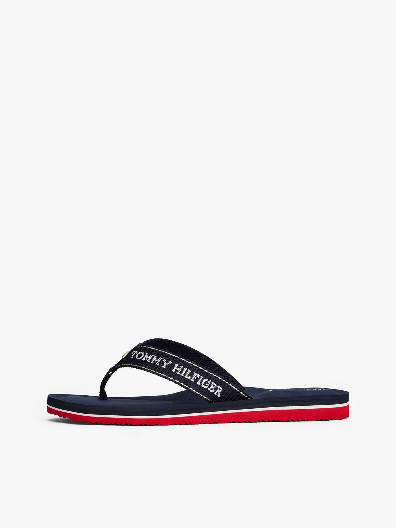 Sandalias Con Logo En Jacquard Azul Tommy Hilfiger-6