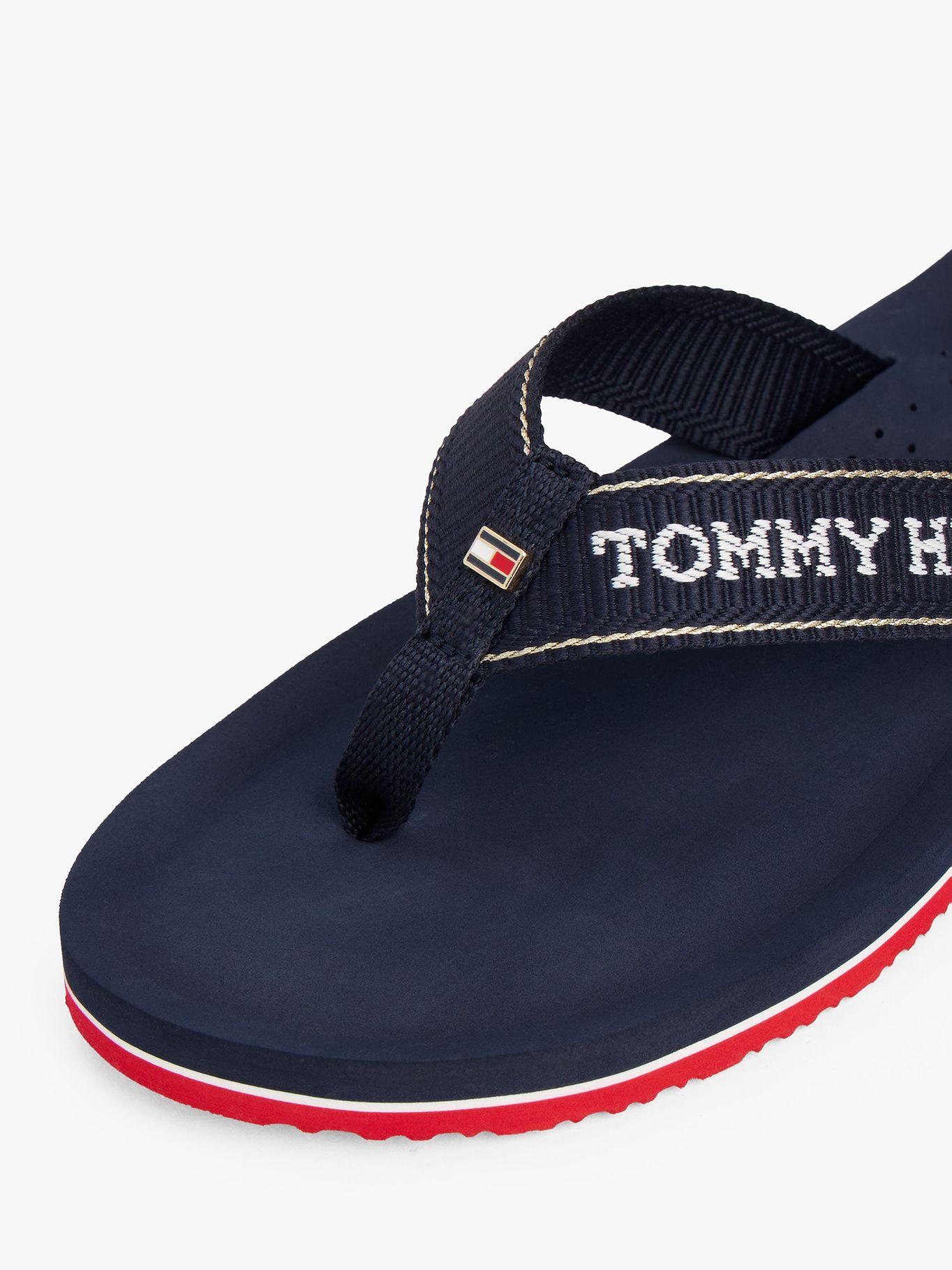 Sandalias Con Logo En Jacquard Azul Tommy Hilfiger-7