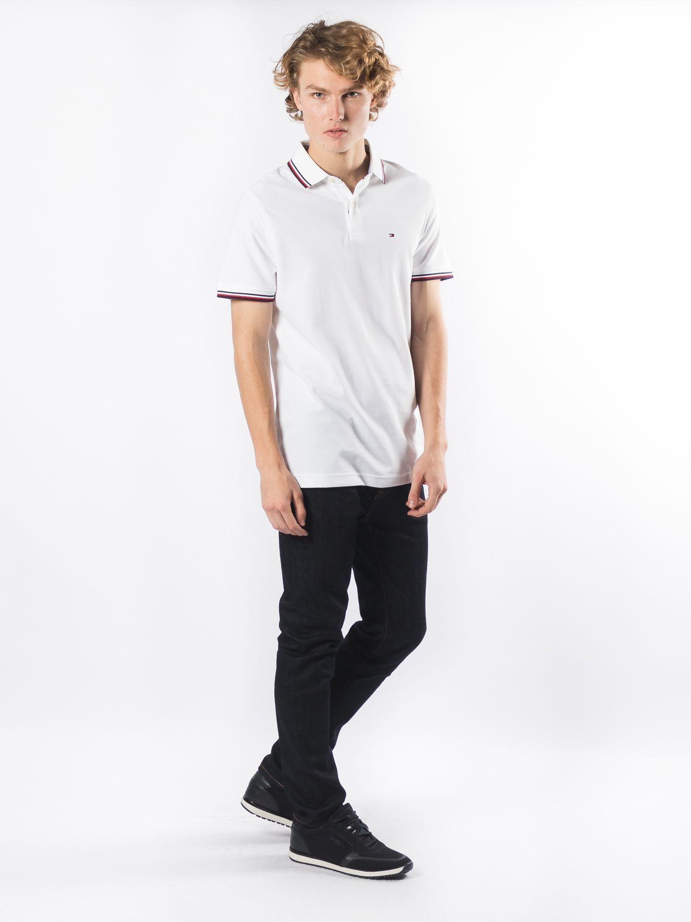 Polera Polo M Winston Blanco Tommy Hilfiger F2-0