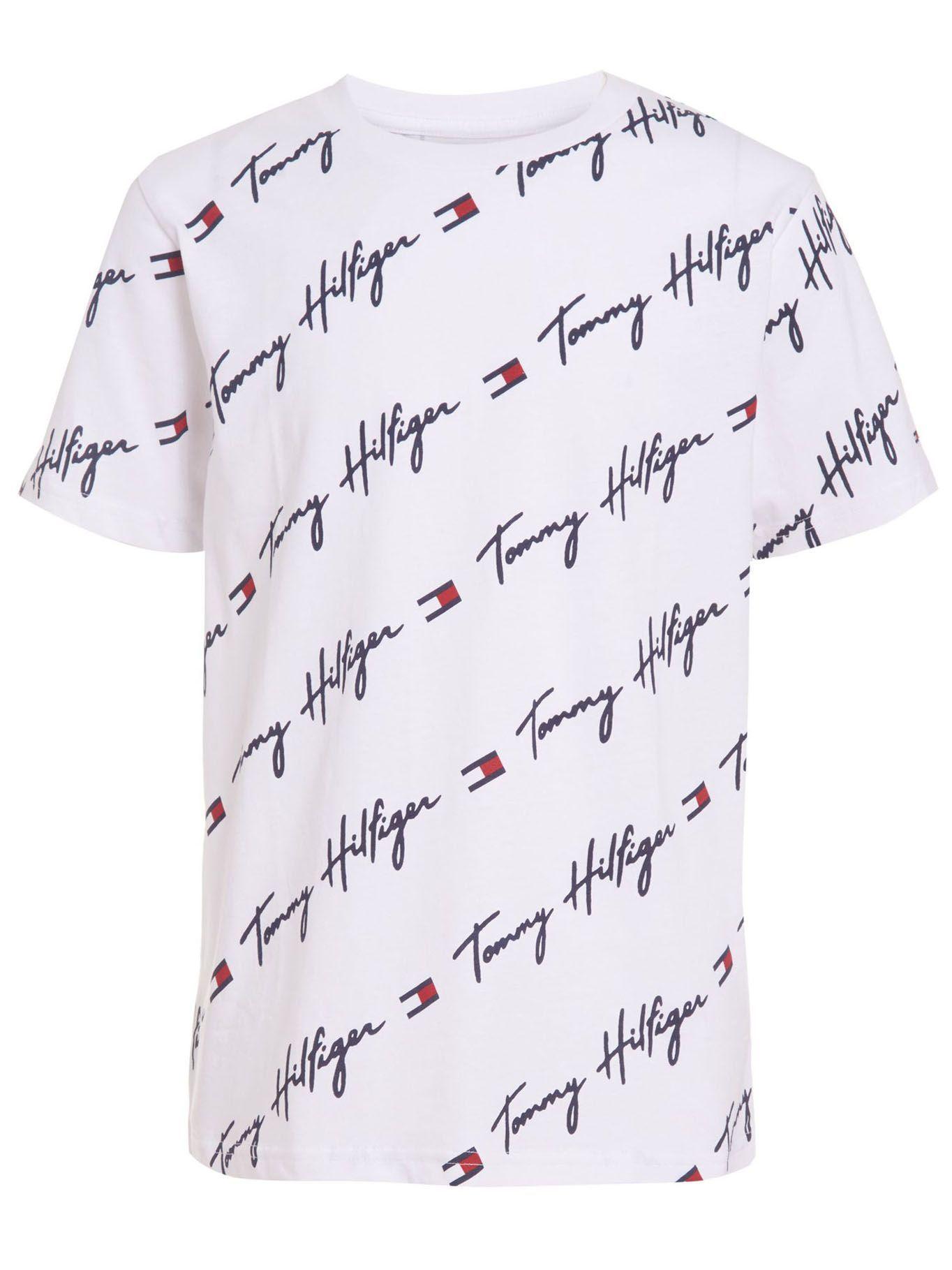 Polera Repeat Logo Blanco Tommy Hilfiger-0