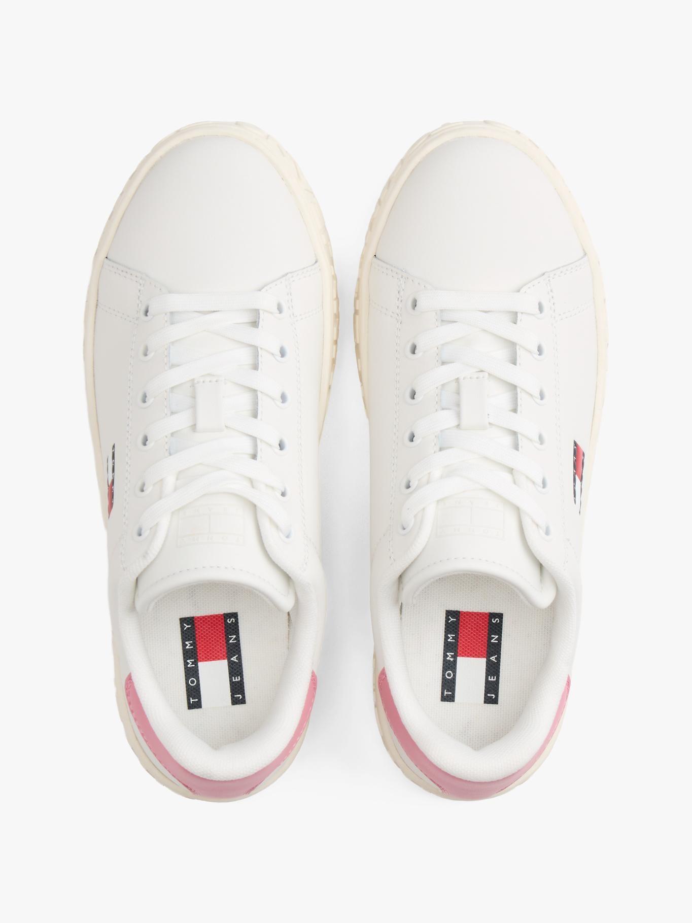 Zapatilla De Cuero New Logo Blanco Tommy Jeans-2