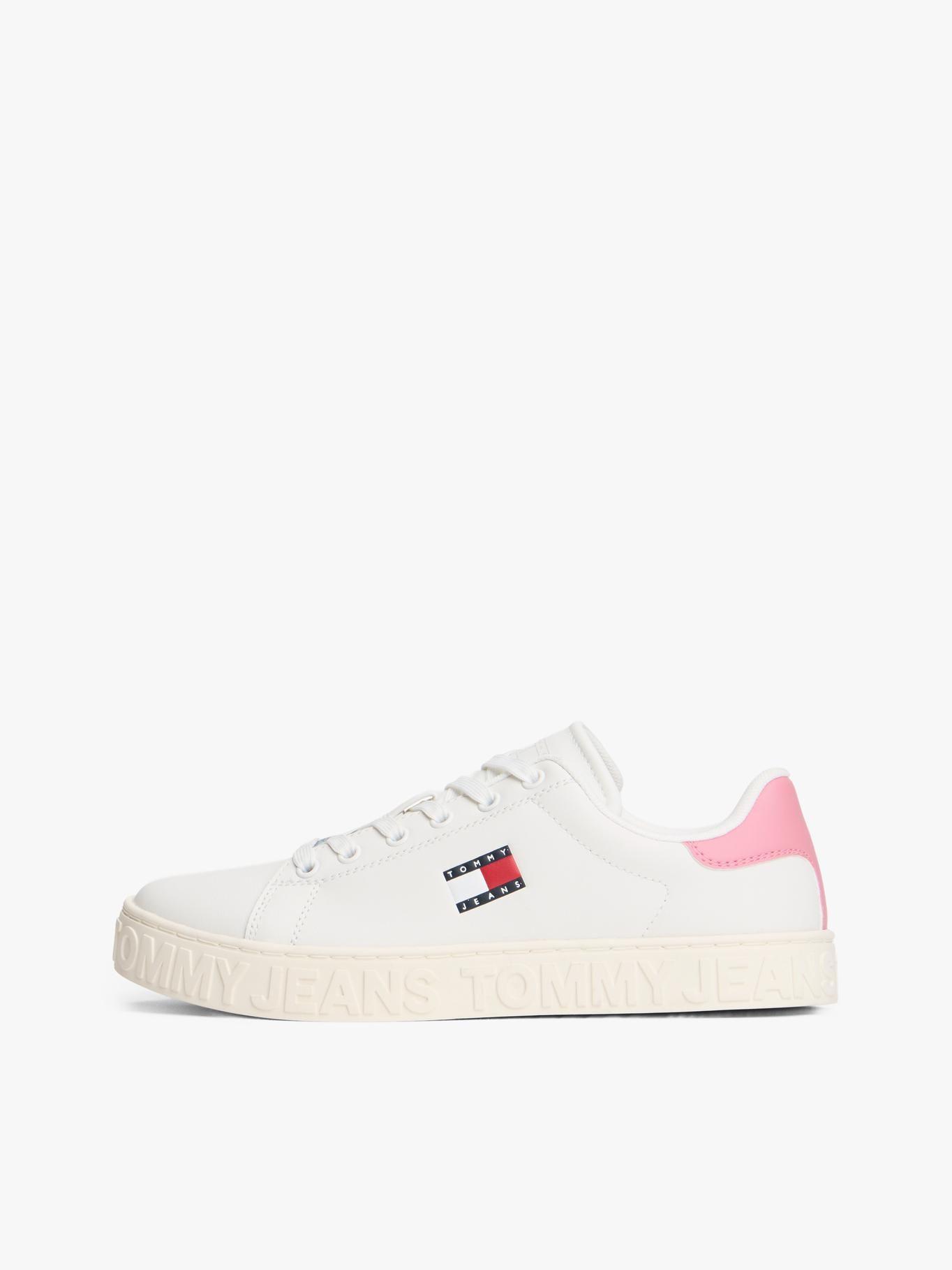 Zapatilla De Cuero New Logo Blanco Tommy Jeans-5