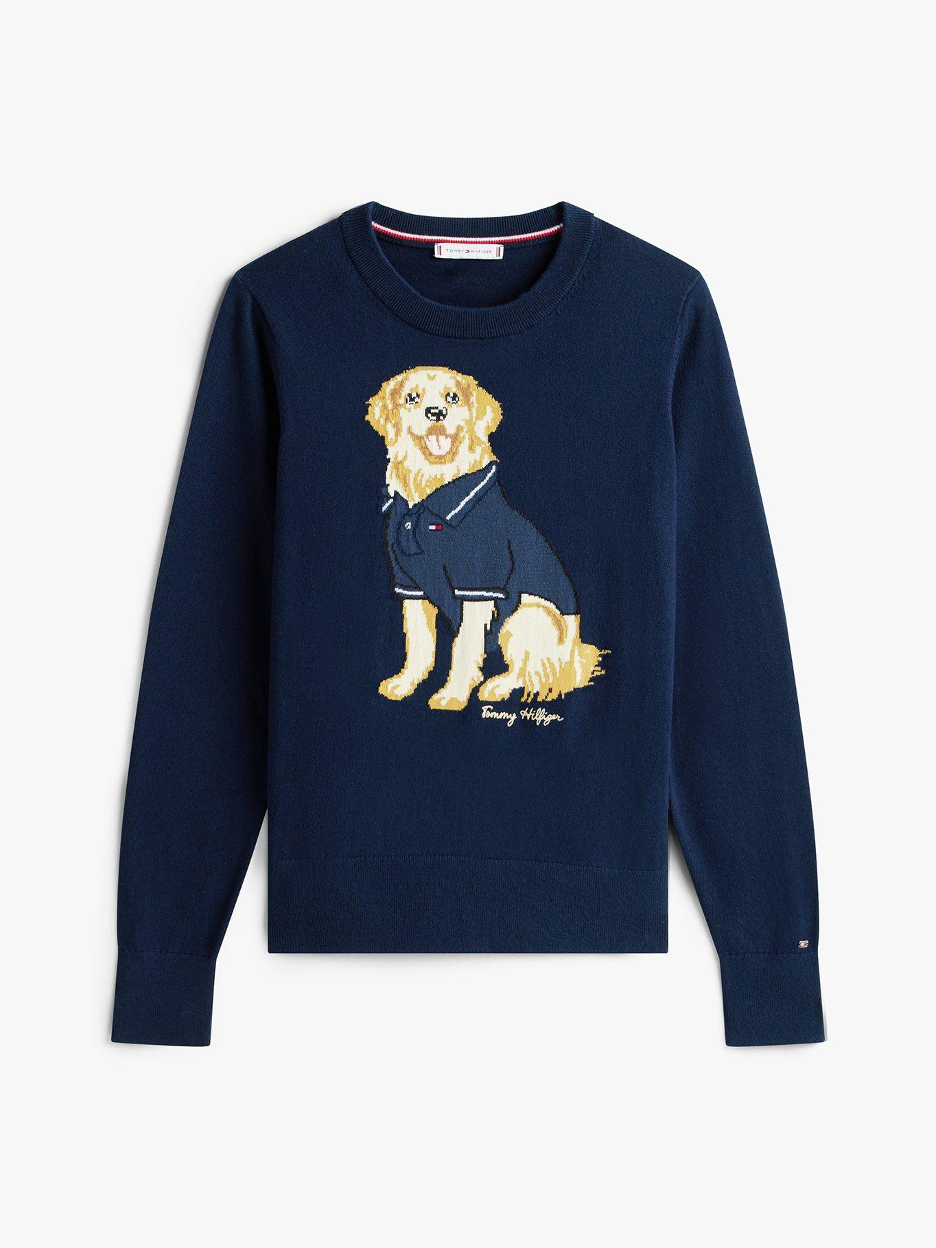 Sweater Con Logo De Perro Azul Tommy Hilfiger-4