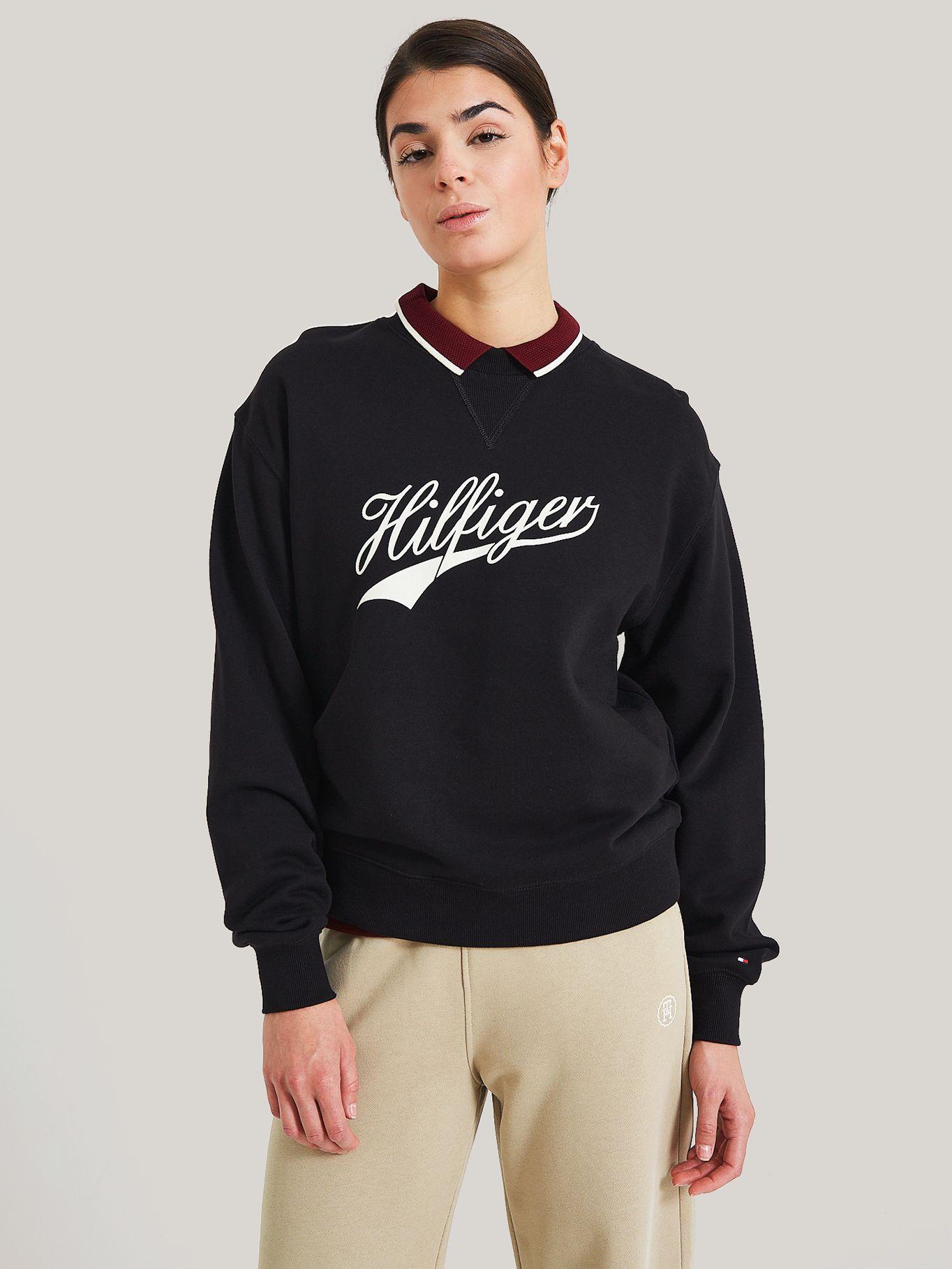 POLERÓN TERRY LOGO NEGRO TOMMY HILFIGER-0