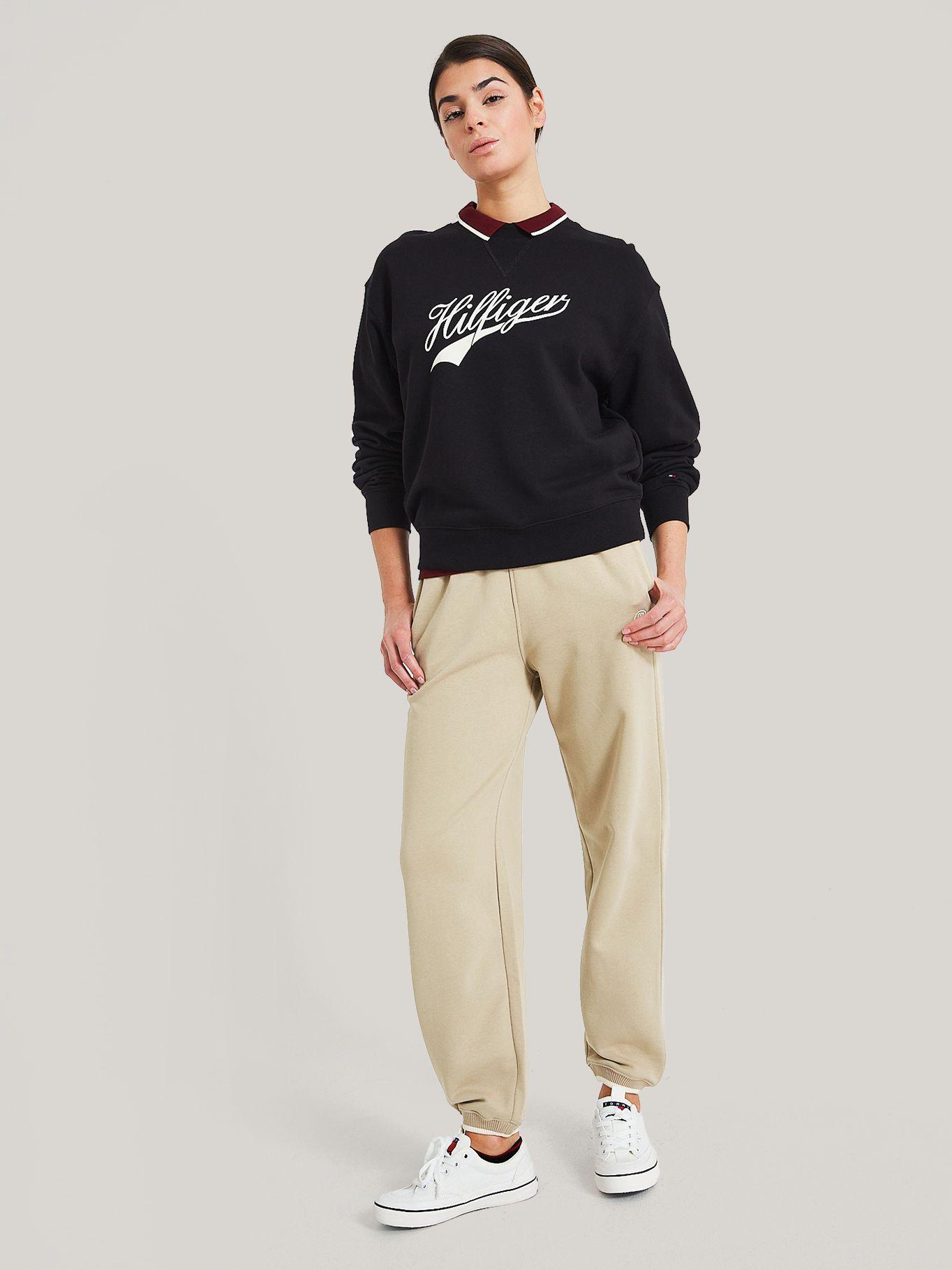 POLERÓN TERRY LOGO NEGRO TOMMY HILFIGER-1