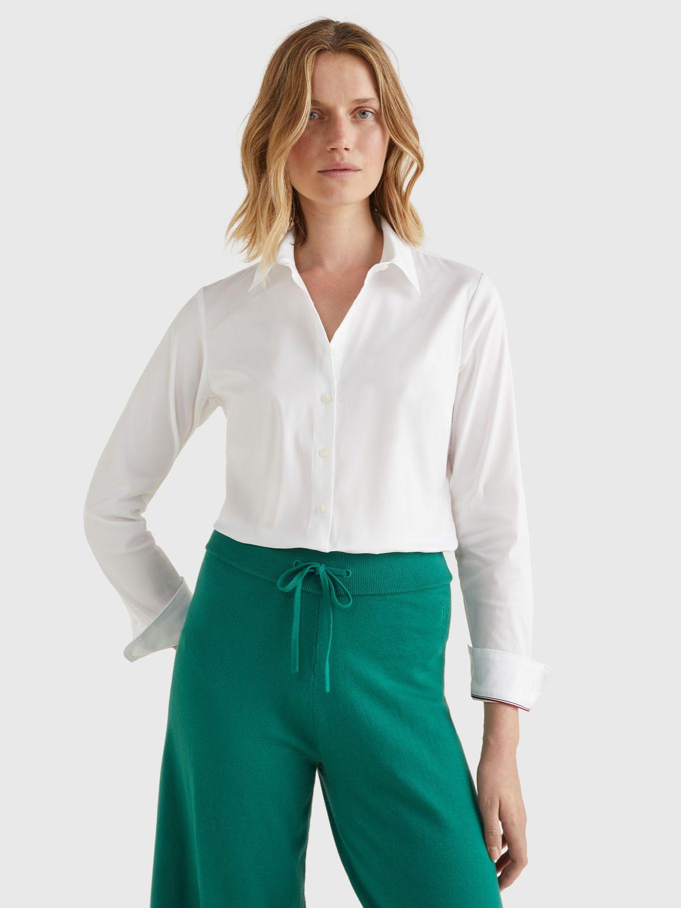 Camisa Heritage Slim Fit Blanco 100 Tommy Hilfiger-3