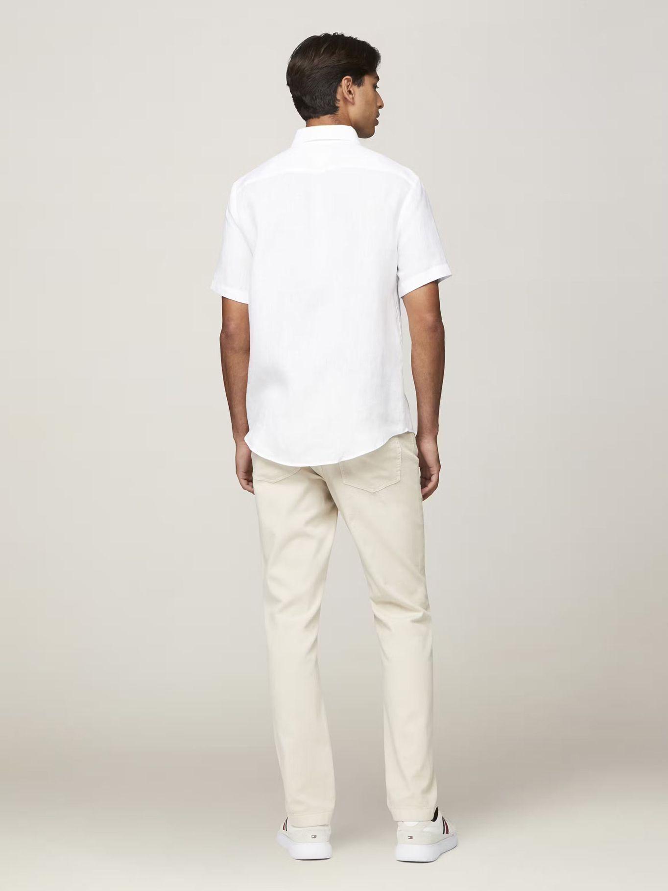 Camisa Premium Lino Regular Fit Blanco Tommy Hilfiger-2