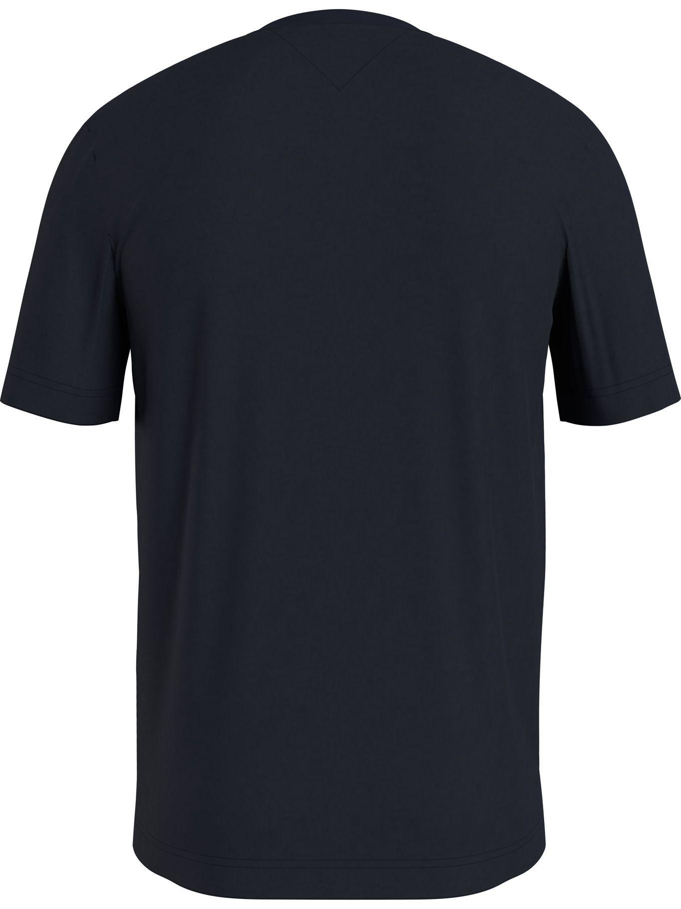 Polera De Algodón Mono Flag Logo Azul Tommy Hilfiger-1