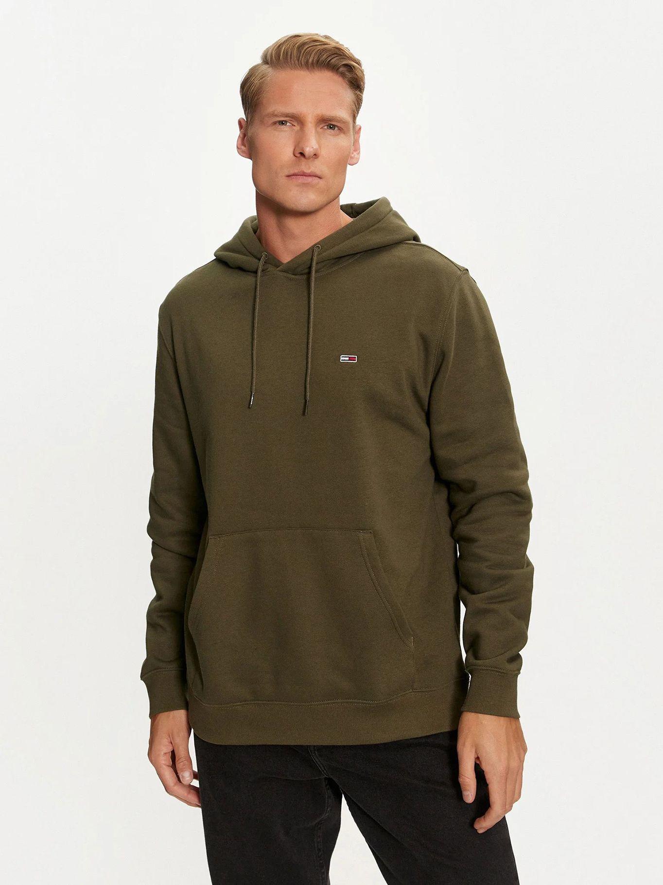 Polerón Hoodie Solid Con Logo Verde Tommy Jeans-0