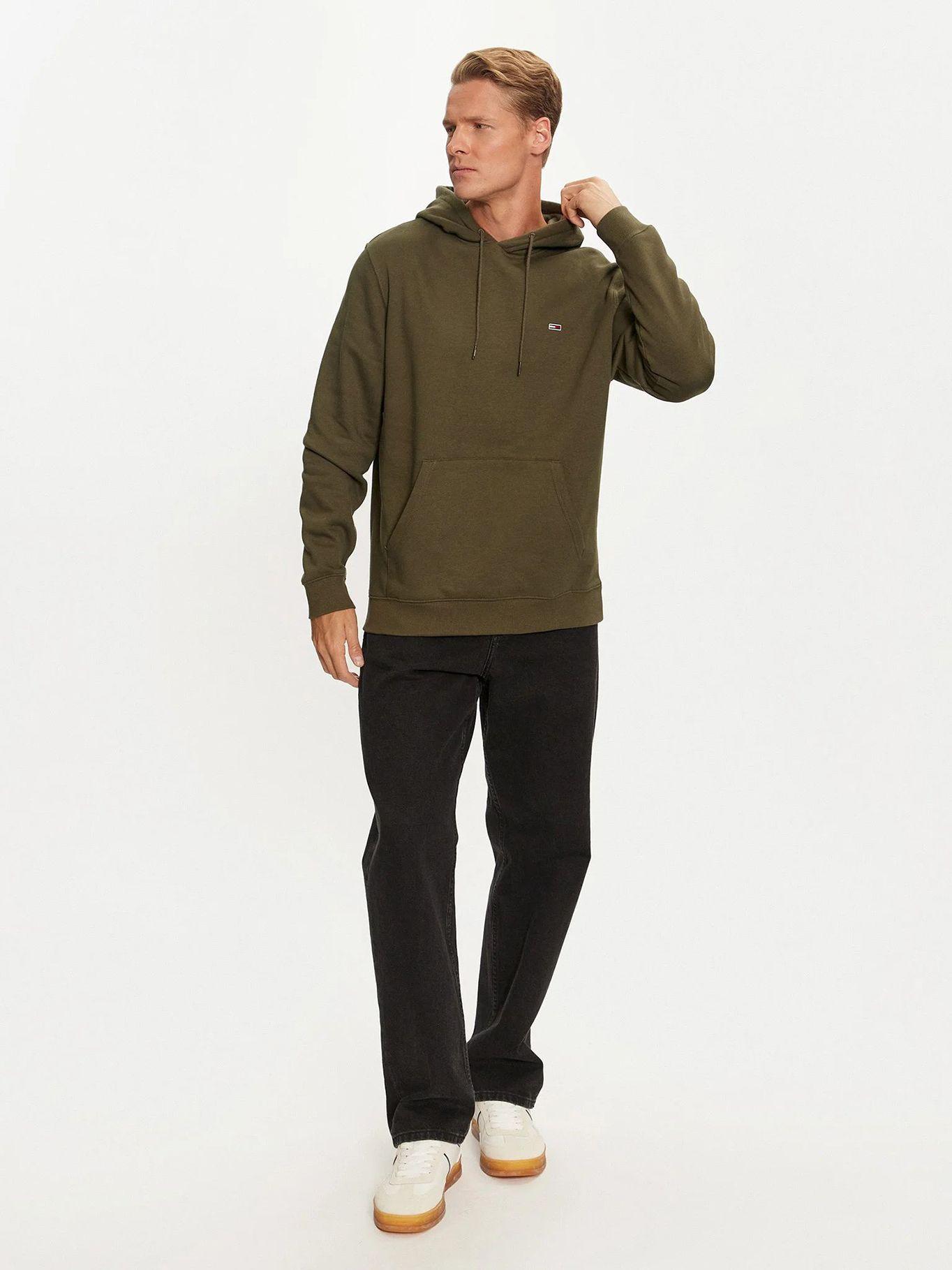 Polerón Hoodie Solid Con Logo Verde Tommy Jeans-1