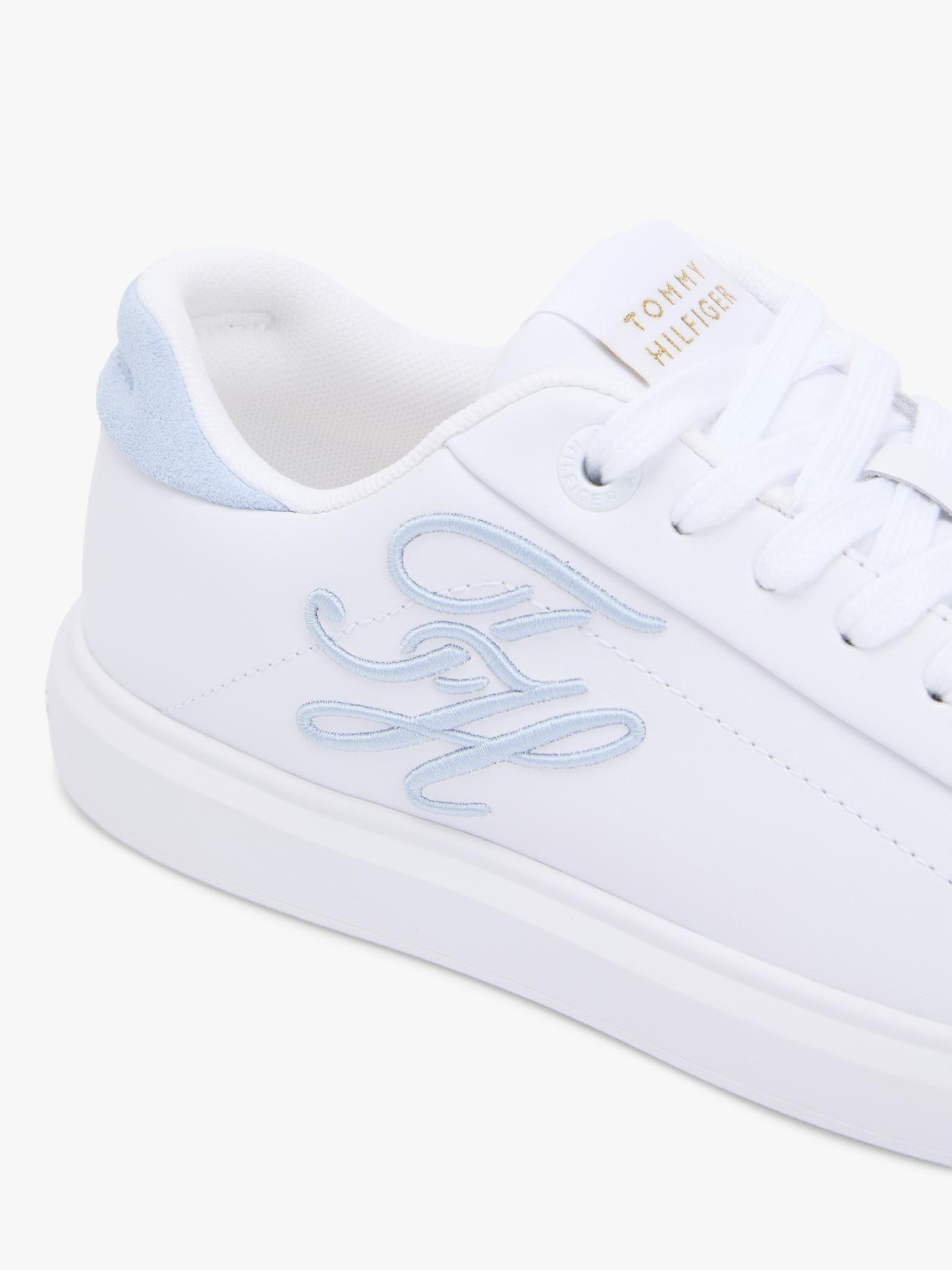 Zapatillas De Cuero Con Logo Bordado-1