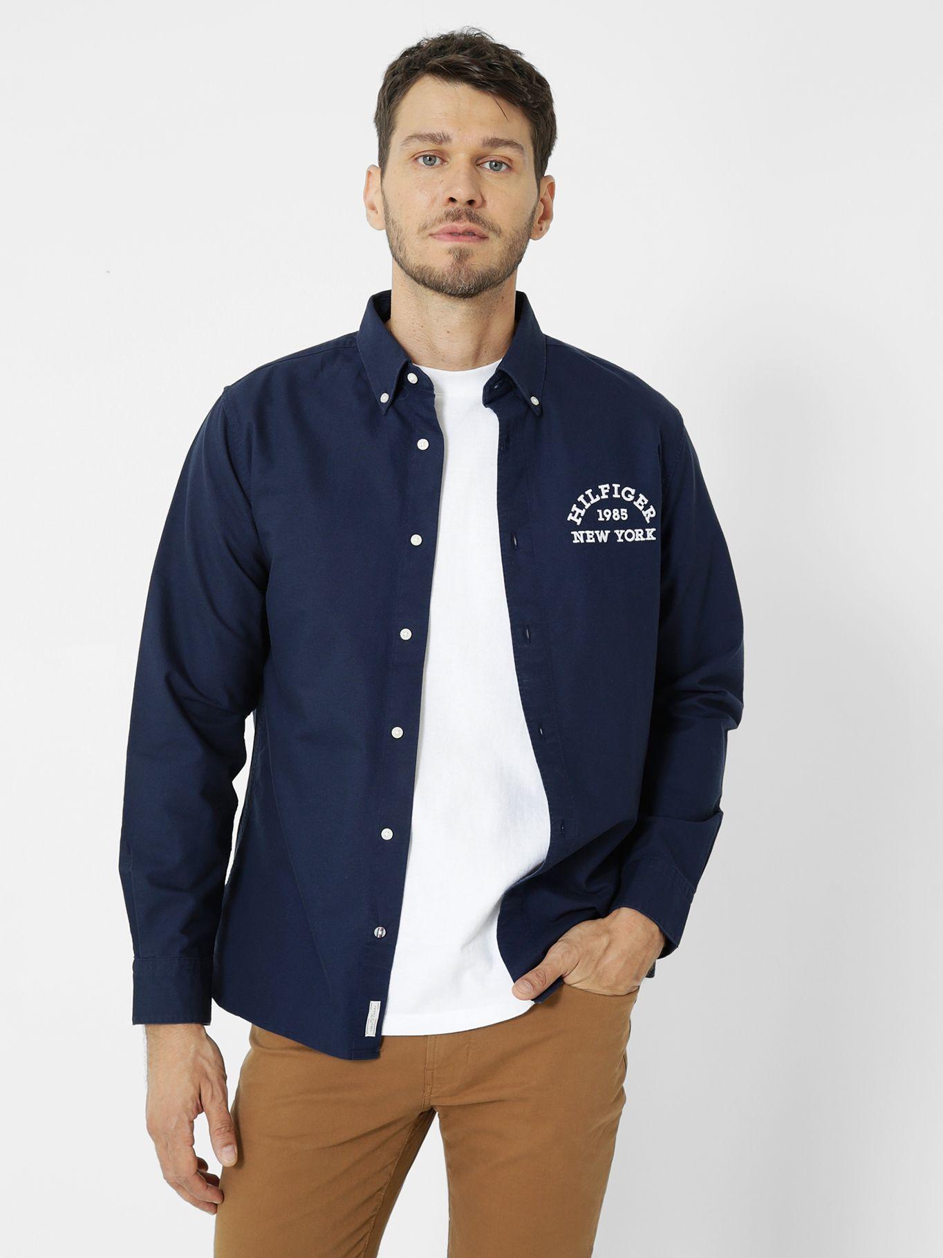 Camisa Small Graphic Con Logo Azul Tommy Hilfiger-0