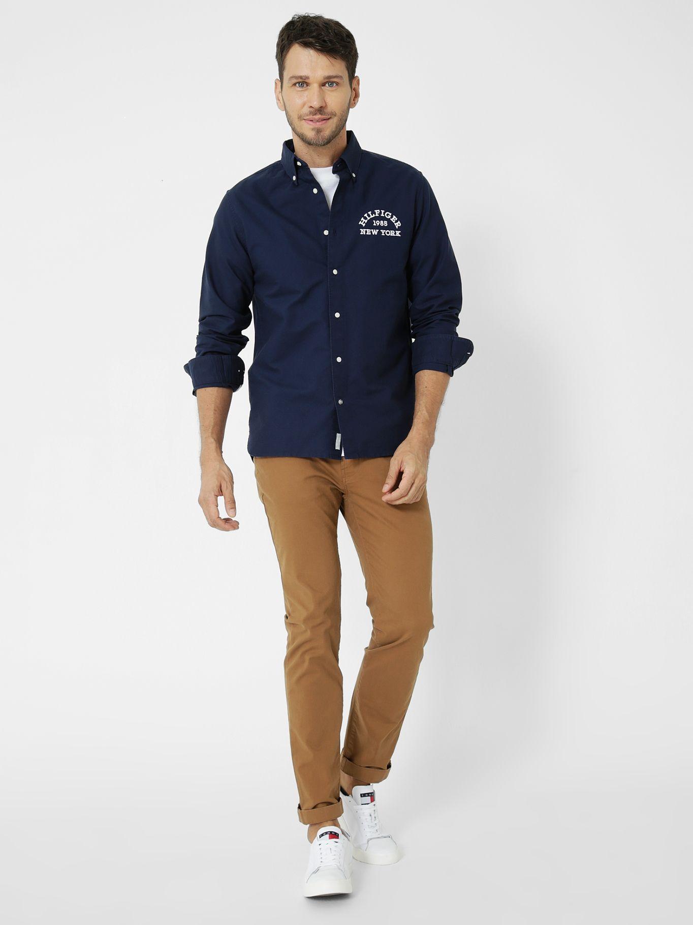 Camisa Small Graphic Con Logo Azul Tommy Hilfiger-1