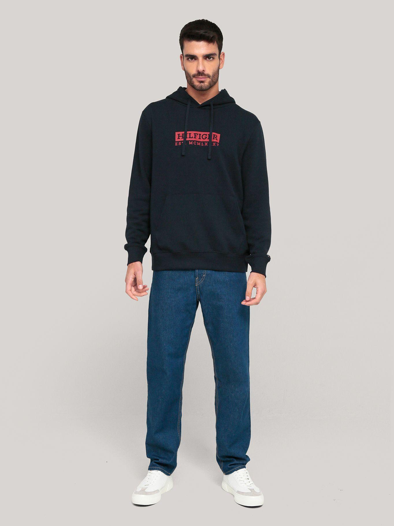 Polerón Hoodie Colour_ Logo Azul Tommy Hilfiger-1