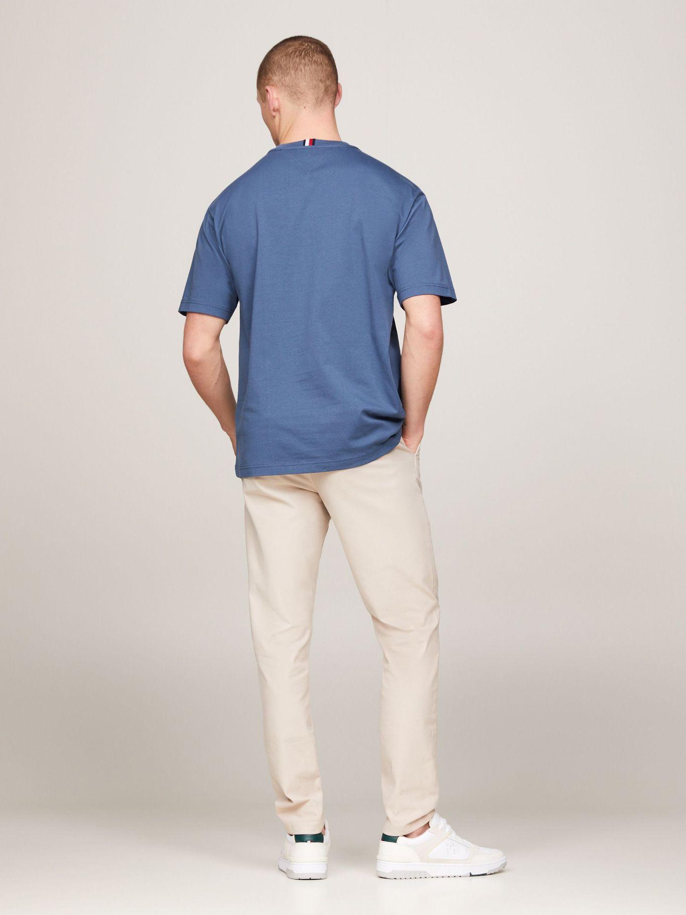 Polera Con Logo Monotype Bordado Azul Tommy Hilfiger-2