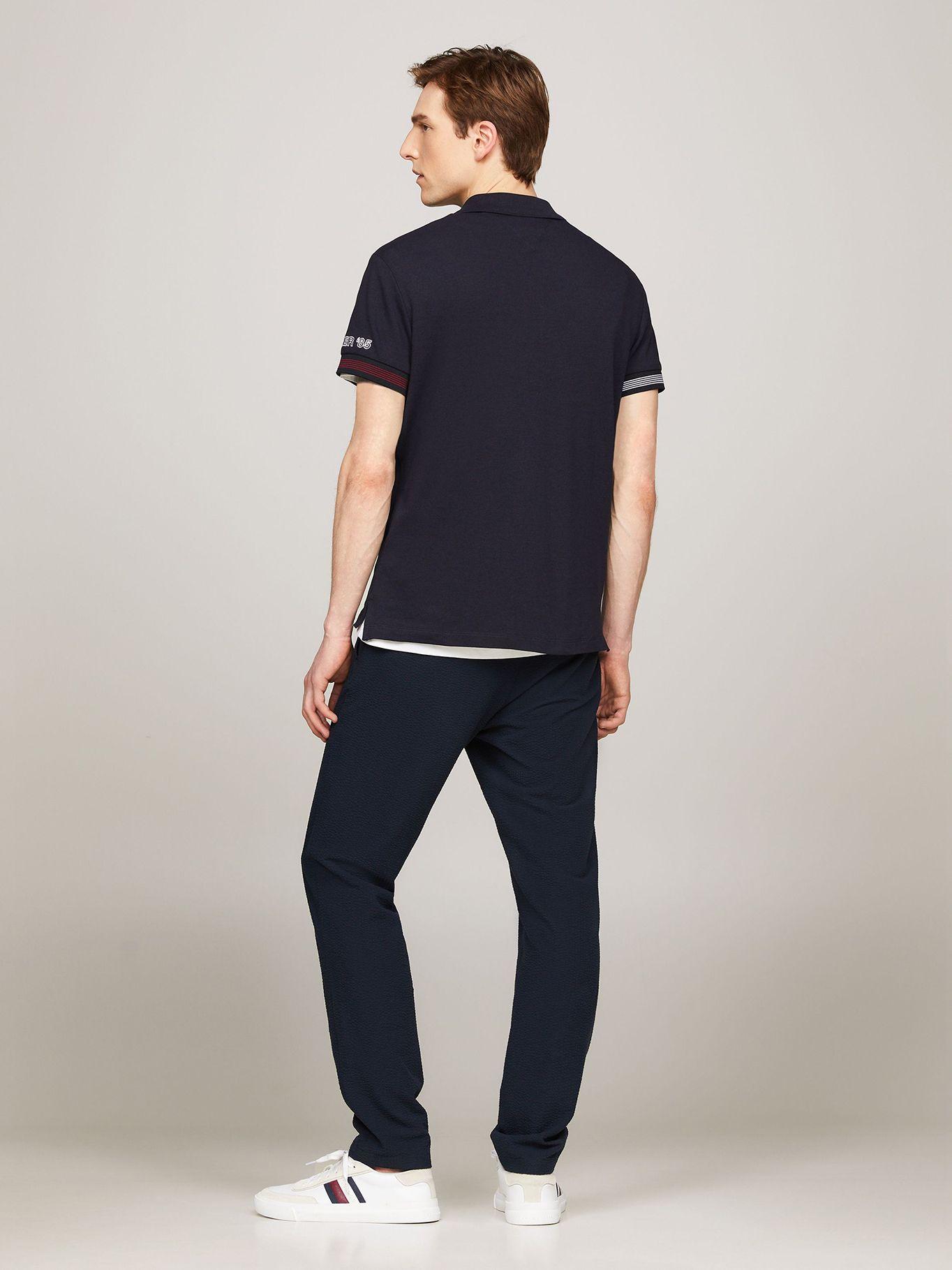 Polo Flag Con Ribetes Slim Fit Azul Tommy Hilfiger-2