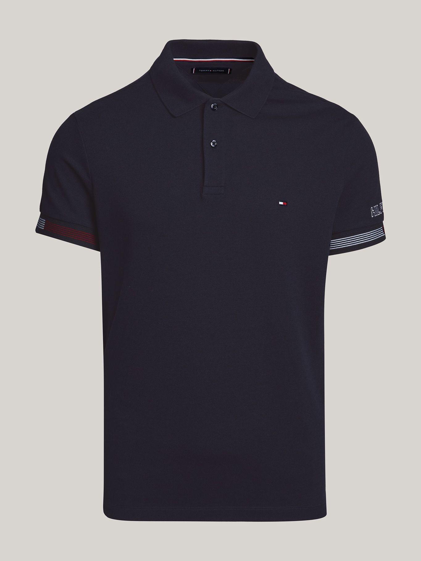Polo Flag Con Ribetes Slim Fit Azul Tommy Hilfiger-4