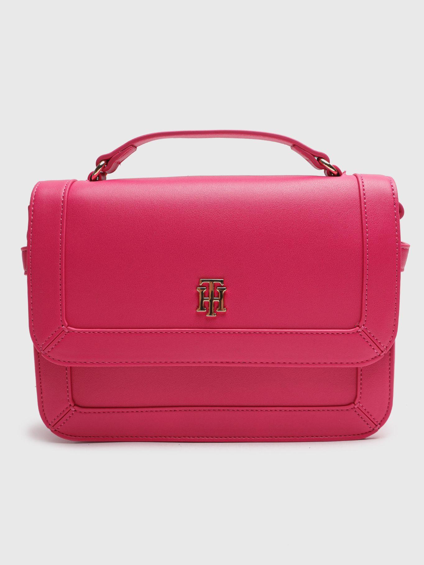 Bolso Bandolera Con Solapa Rosado Tommy Hilfiger-0