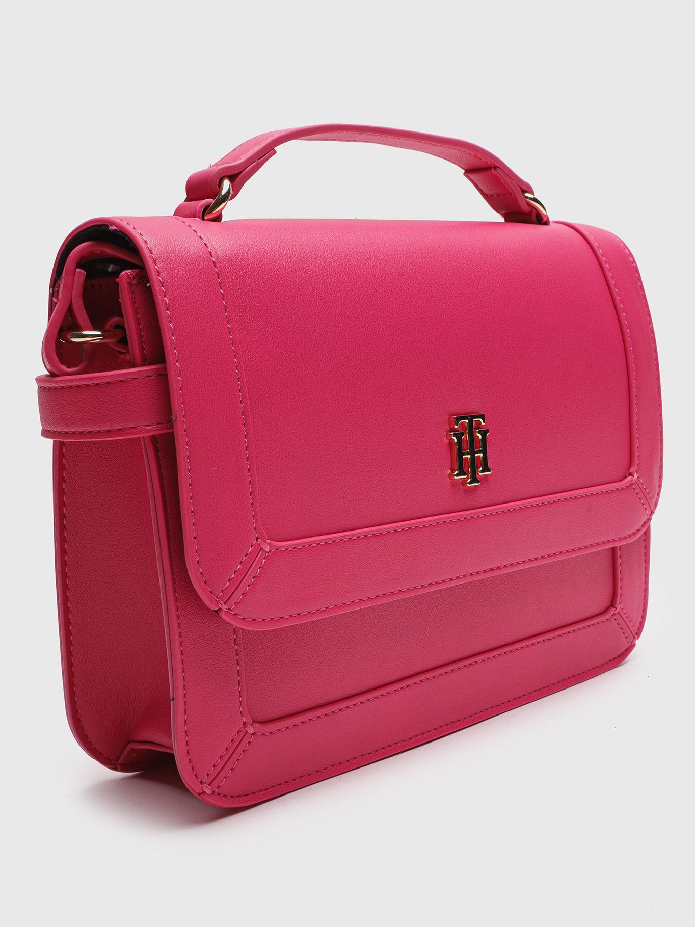 Bolso Bandolera Con Solapa Rosado Tommy Hilfiger-2