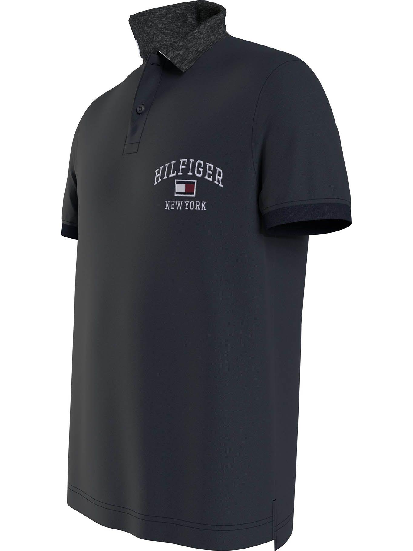 Polo Heritage Collar Regular Fit Azul Tommy Hilfiger-3