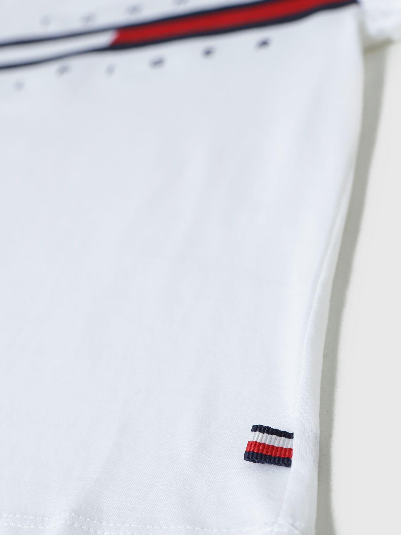 Polera De Niña Pieced Flag Logo Blanco Tommy Hilfiger-3