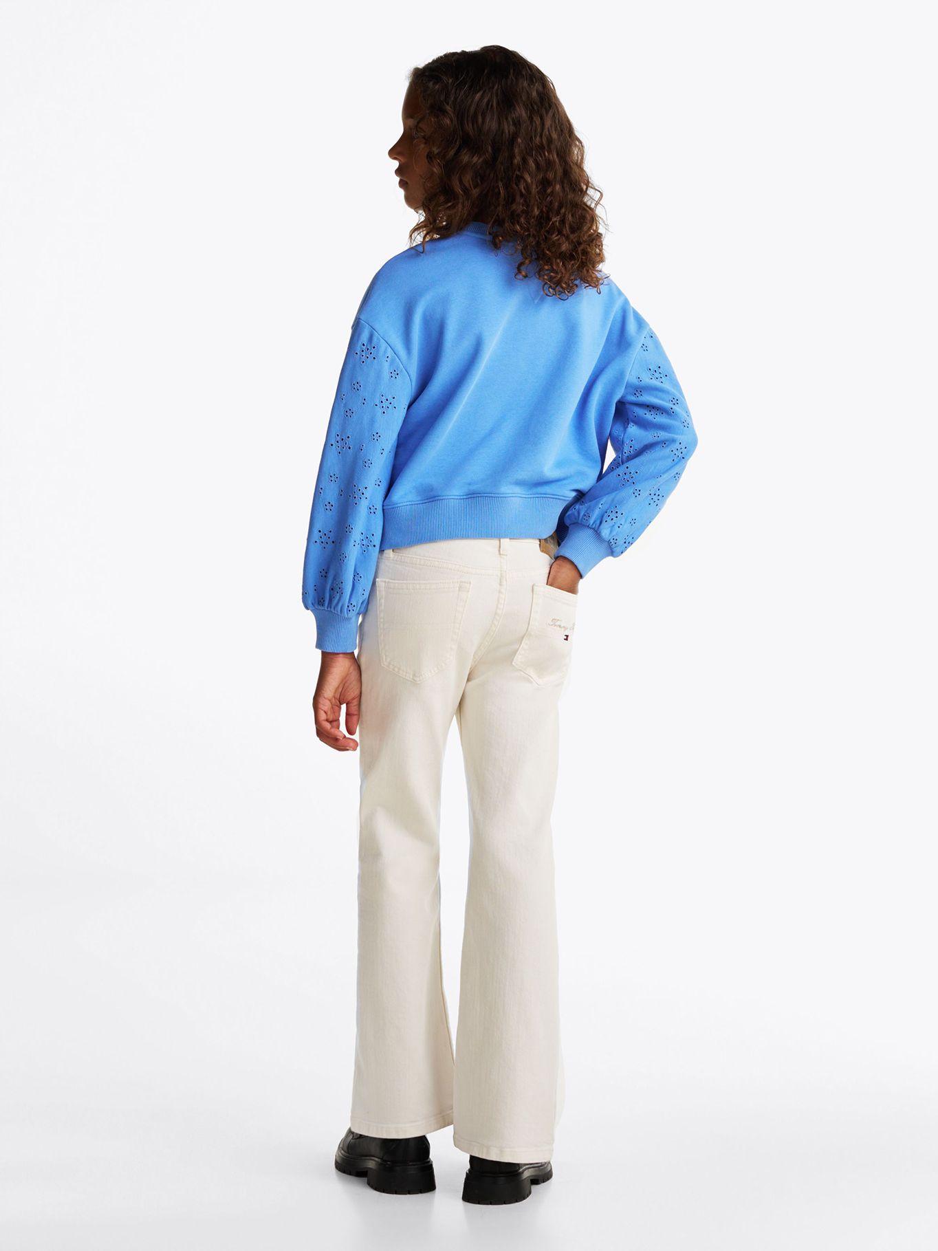 Polerón Con Diseño Calado Celeste Tommy Hilfiger-2