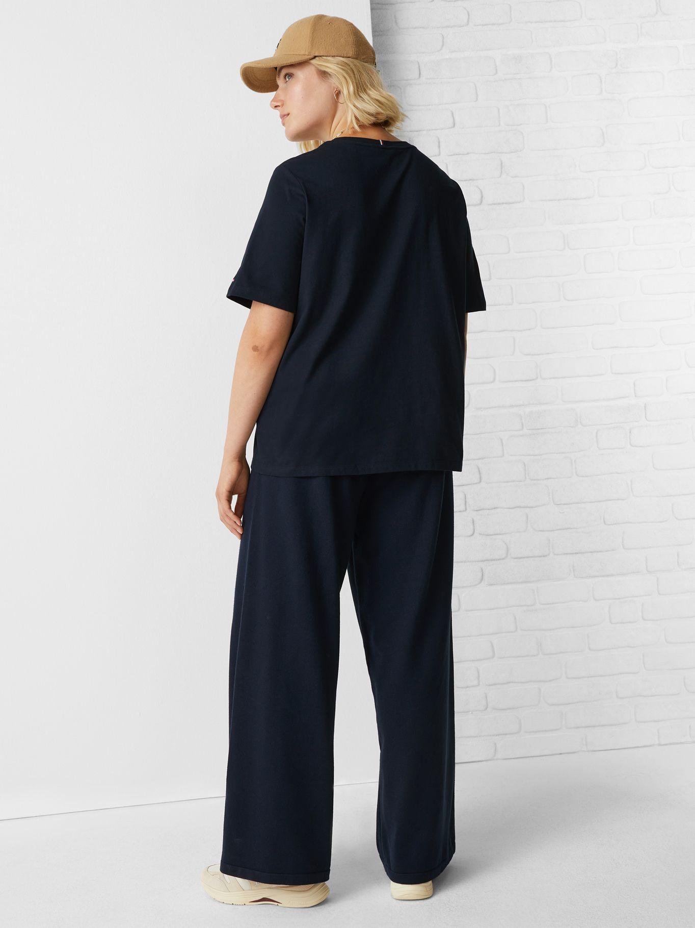 Polera Curve Monogram Logo Azul Tommy Hilfiger-2