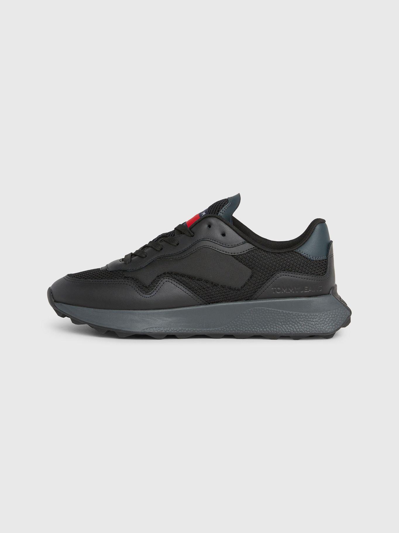 Zapatillas Running Con Texturas Negro Tommy Hilfiger-4