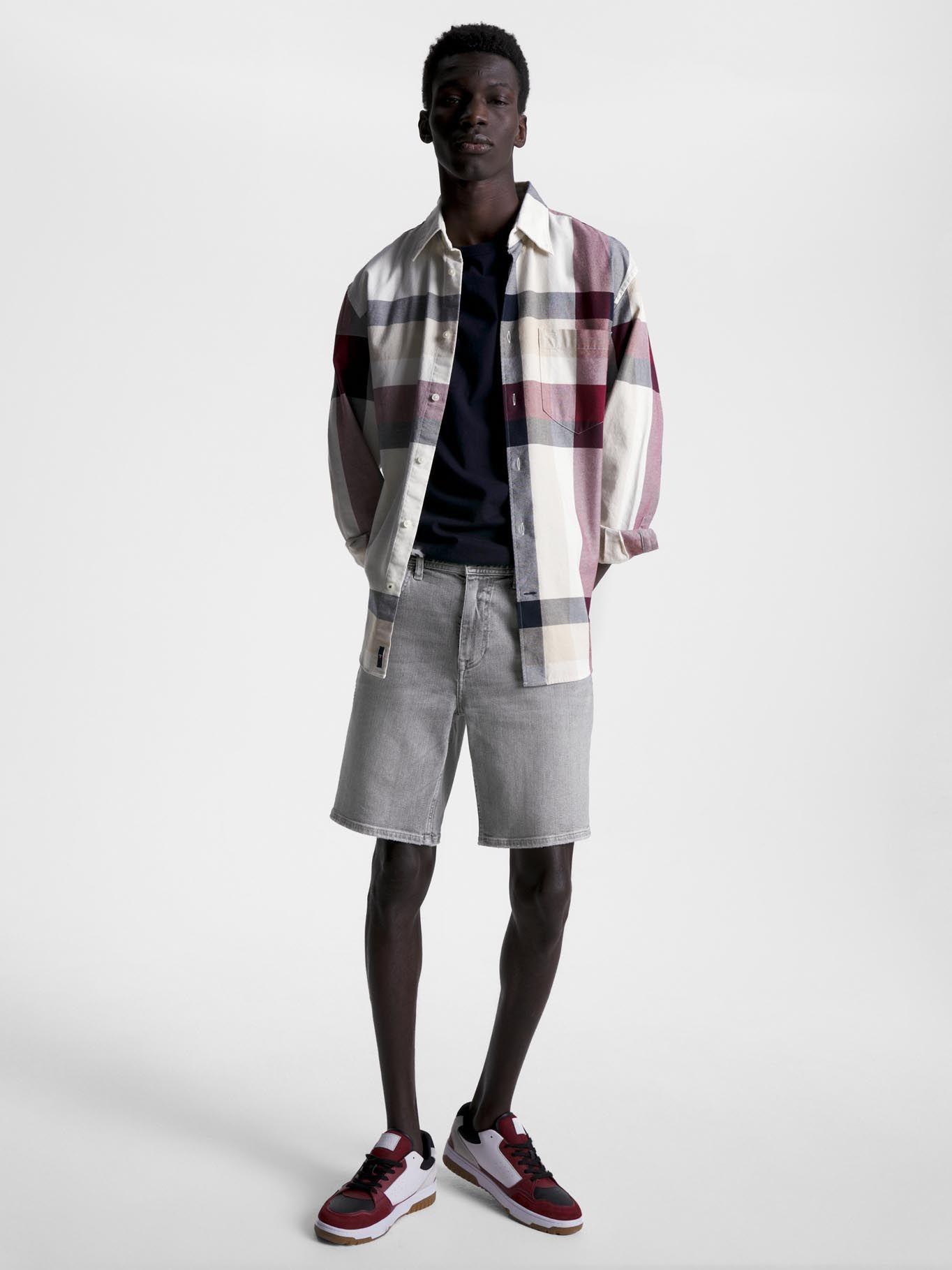 Shorts Denim Brooklyn Desteñido Gris Tommy Hilfiger-1