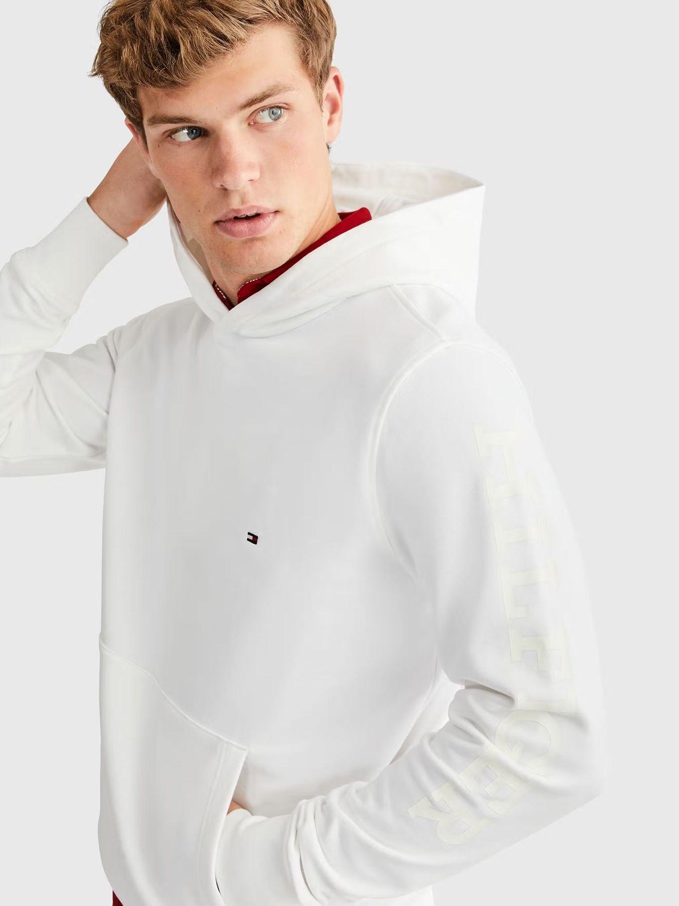 Polerón Hoodie Monotype Logo Blanco Tommy Hilfiger-3