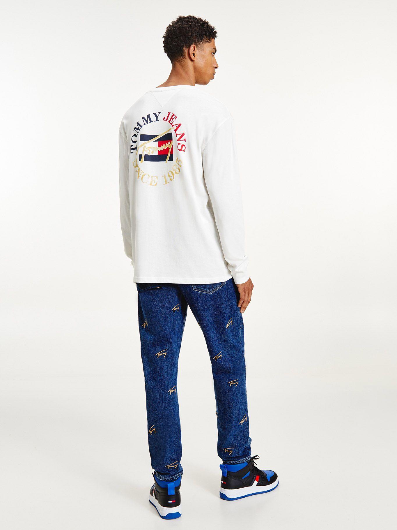Polera Vintage Circular Blanco Tommy Jeans F2-1