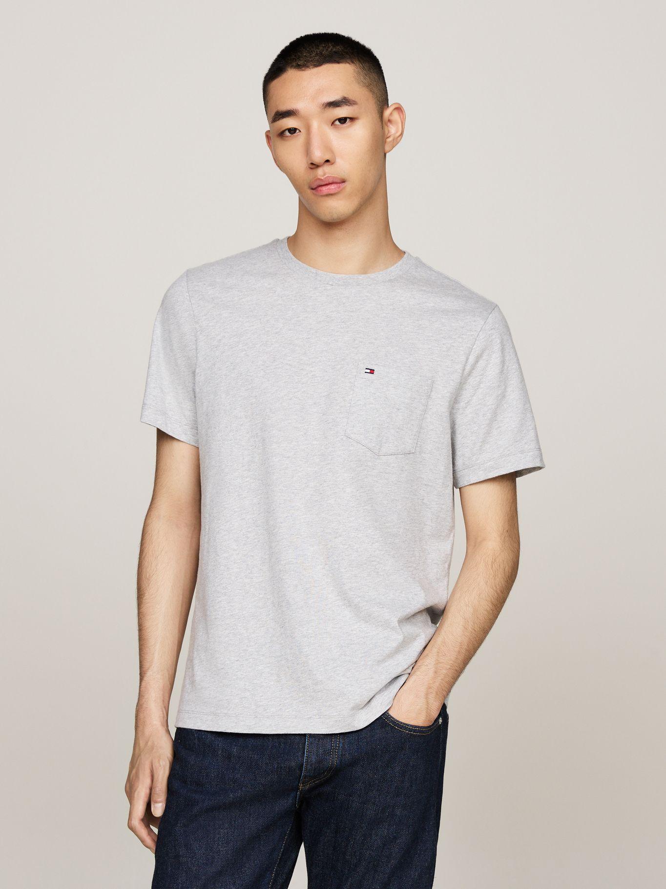 Polera Essential y Bolsillo Frontal Gris Tommy Hilfiger-0
