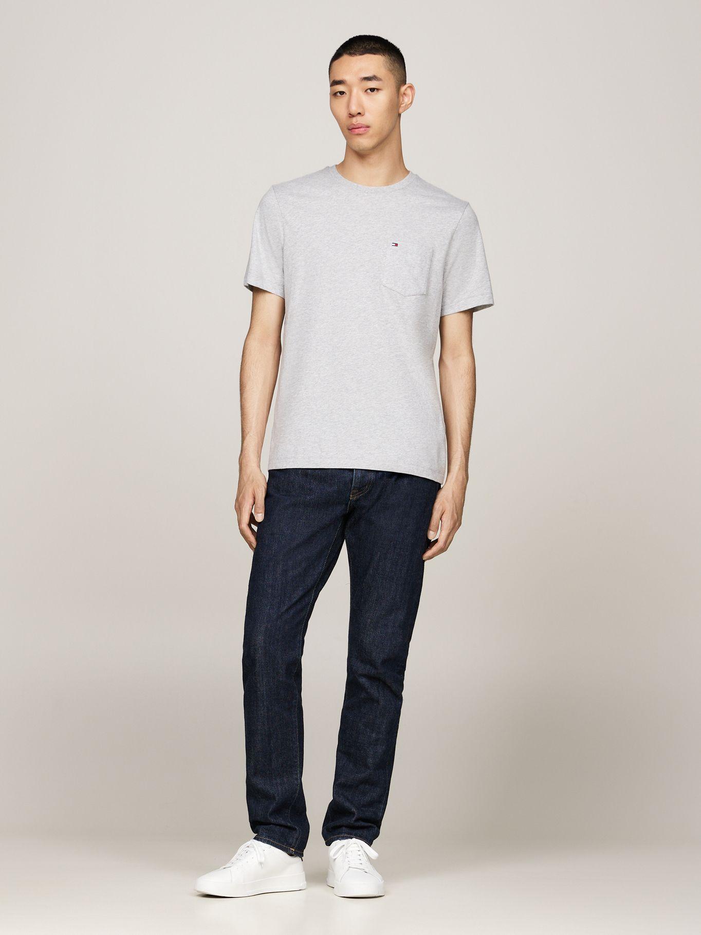 Polera Essential y Bolsillo Frontal Gris Tommy Hilfiger-1