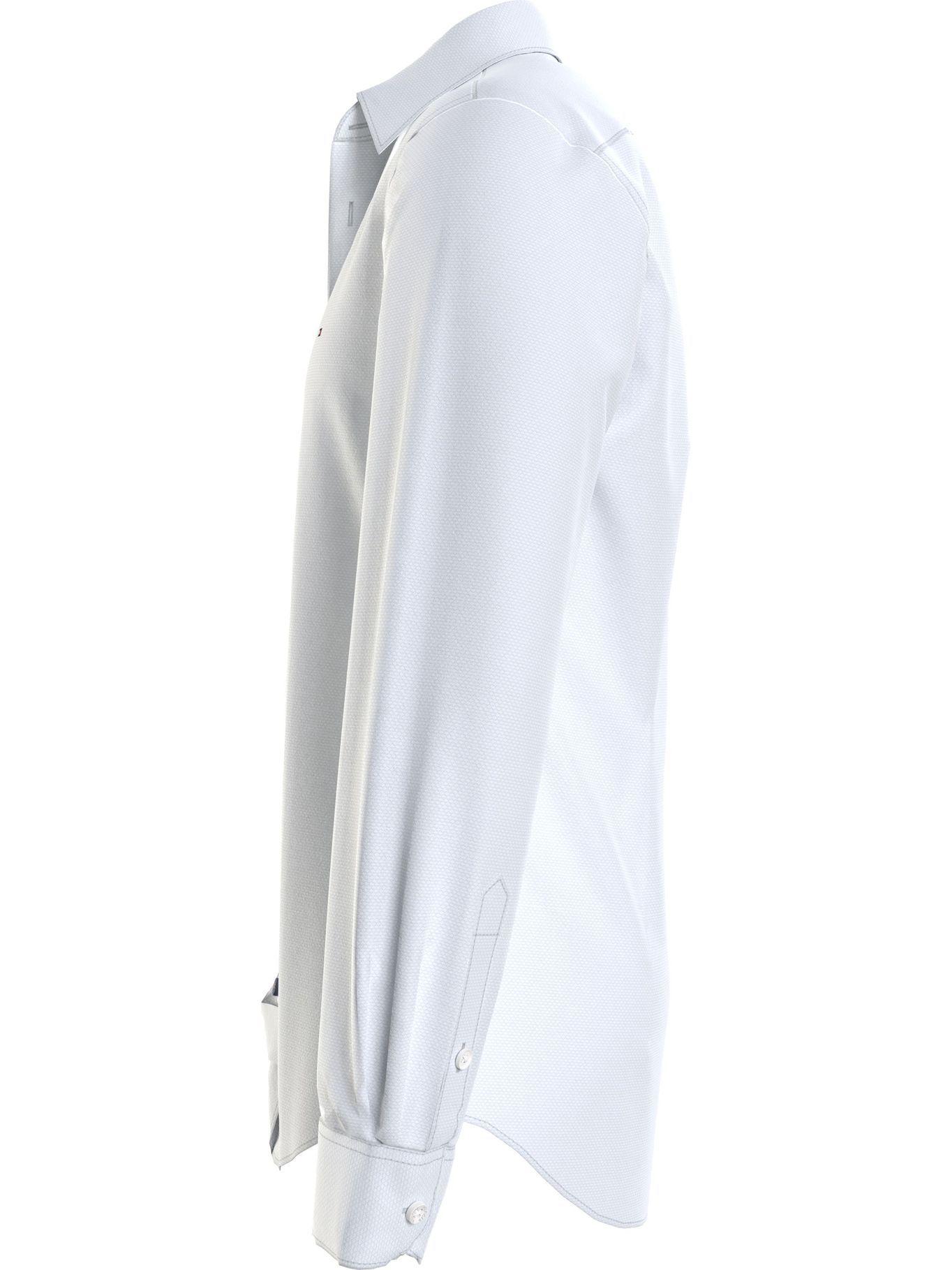 Camisa Dot Print Slim Fit Celeste Tommy Hilfiger-3