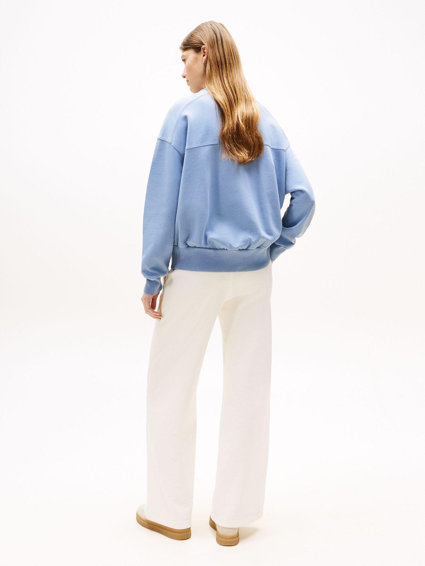 Polerón Tonal Bomber Celeste C2B Tommy Hilfiger-2