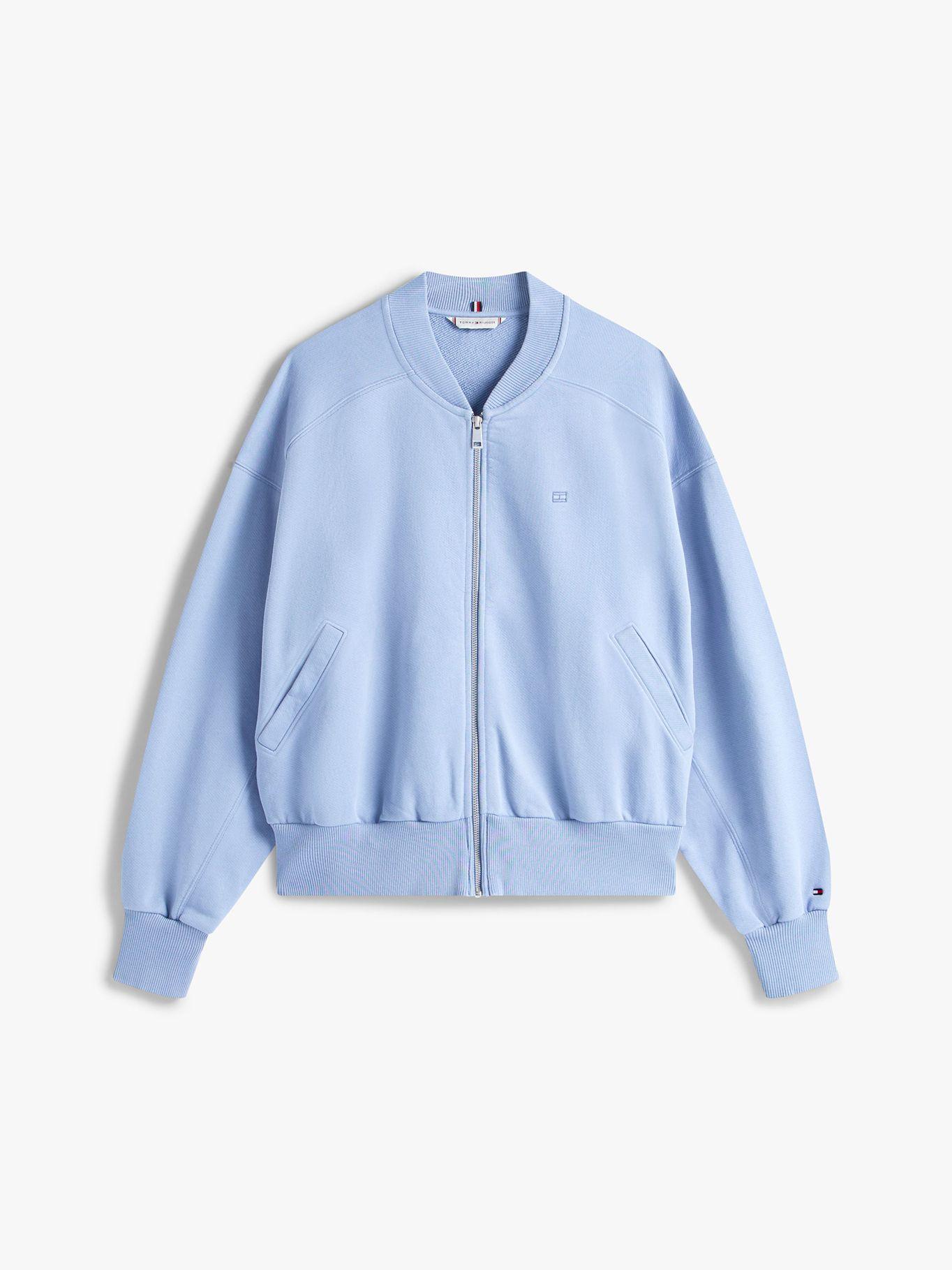 Polerón Tonal Bomber Celeste C2B Tommy Hilfiger-4