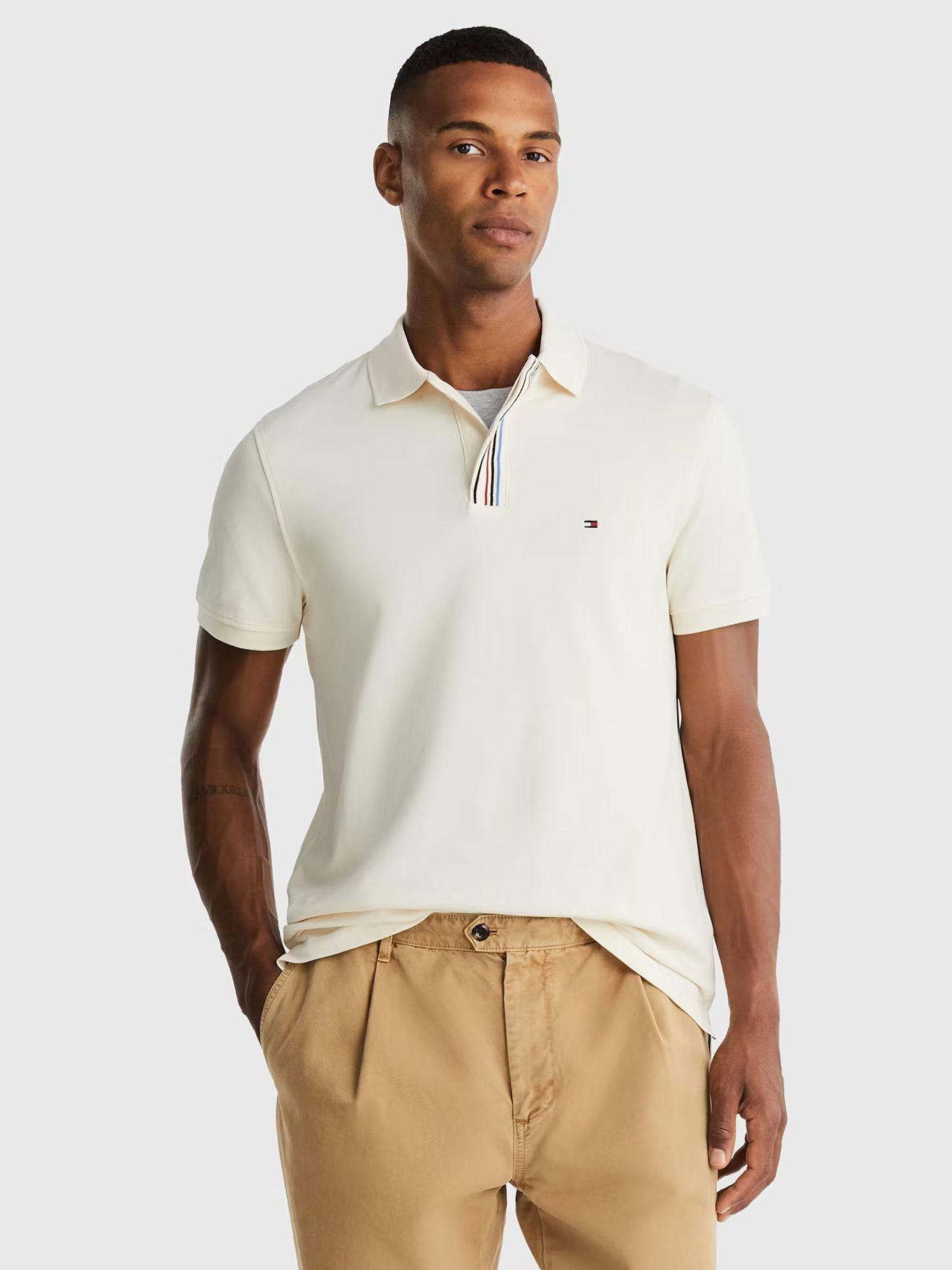 Polo Global Stripe Con Logo Blanco Tommy Hilfiger-0