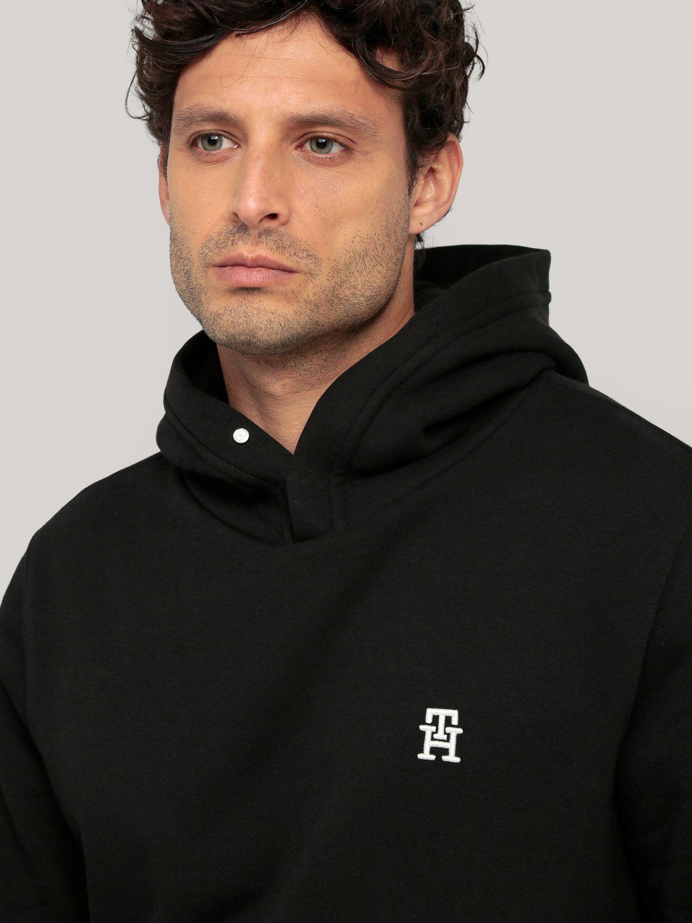 Polerón Hoodie Monograma Th Negro Tommy Hilfiger-4