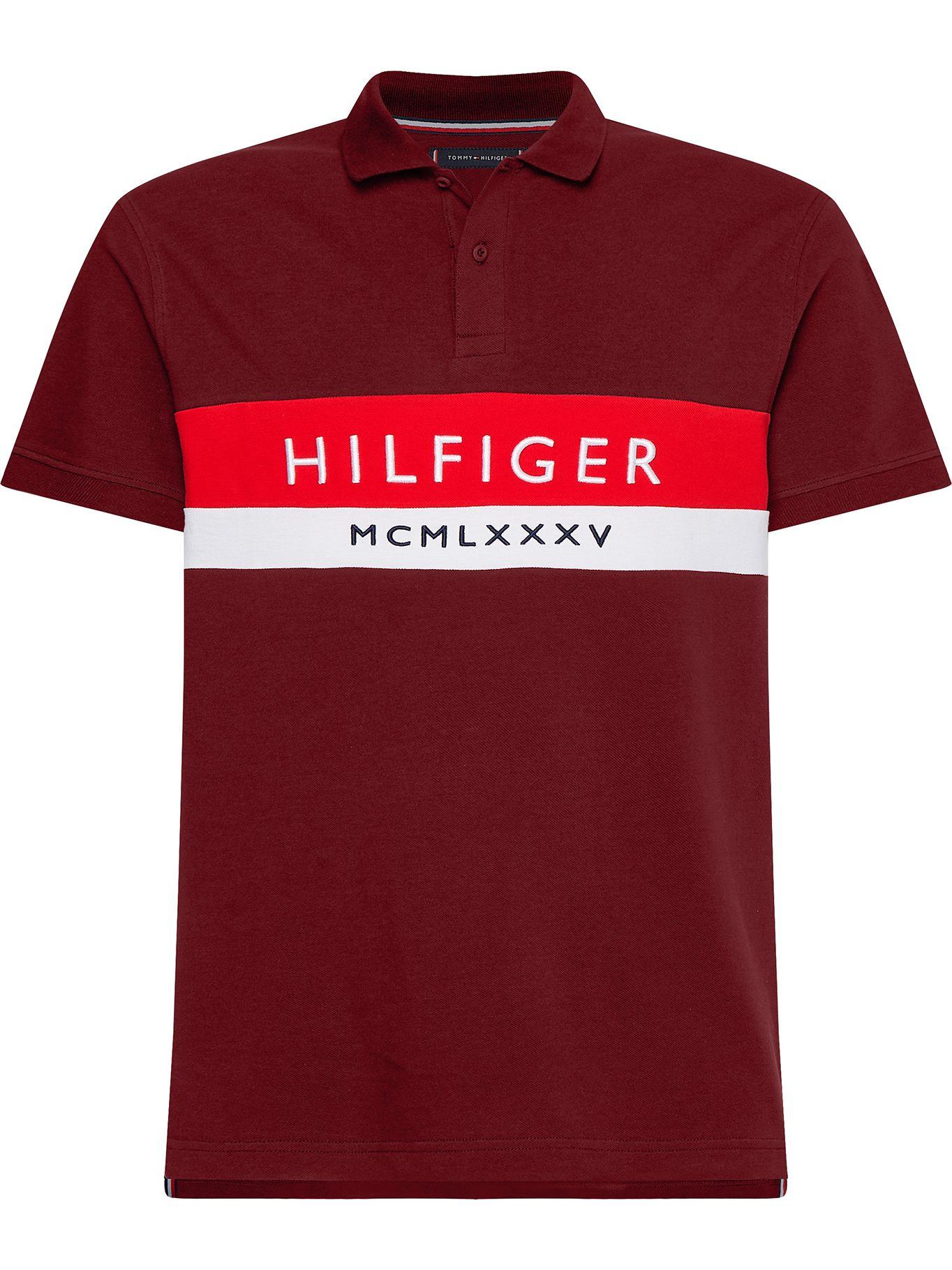 Polo Chest Logo Regular Fit Burdeo Tommy Hilfiger-0