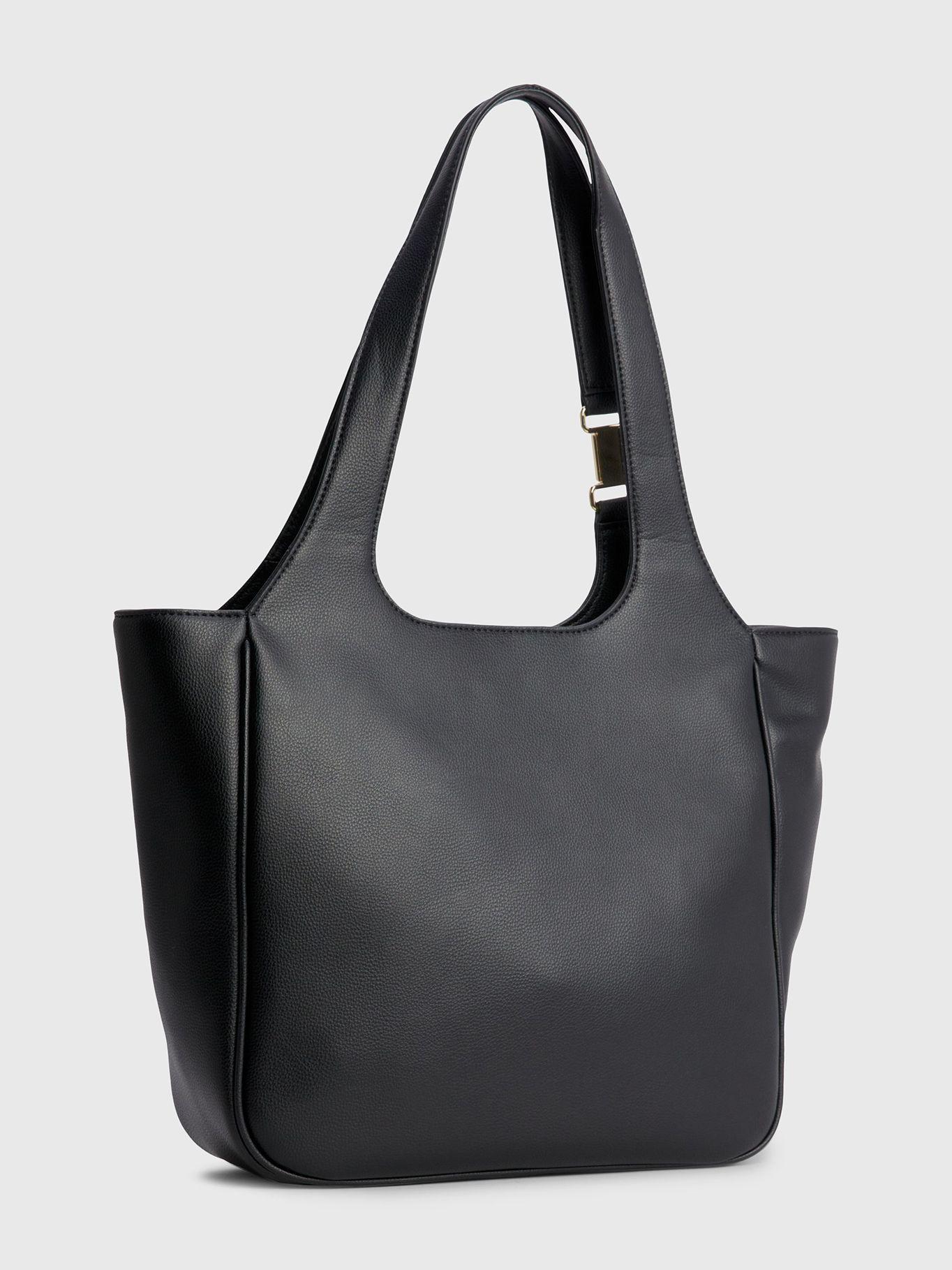Tote Contemporary Solid Negro Tommy Hilfiger-4