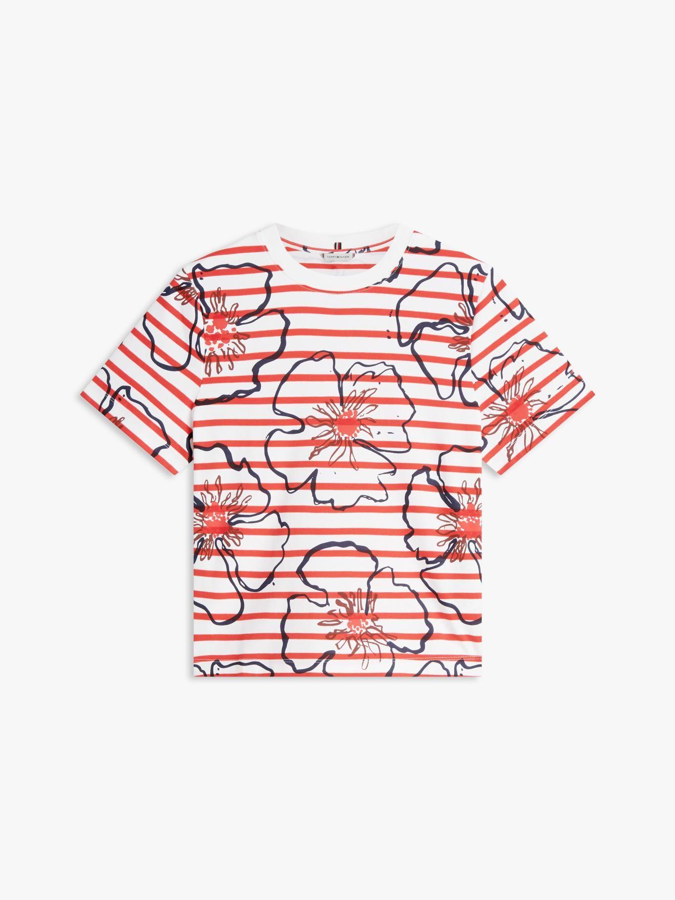Polera Interlock Con Flores Regular Fit-4