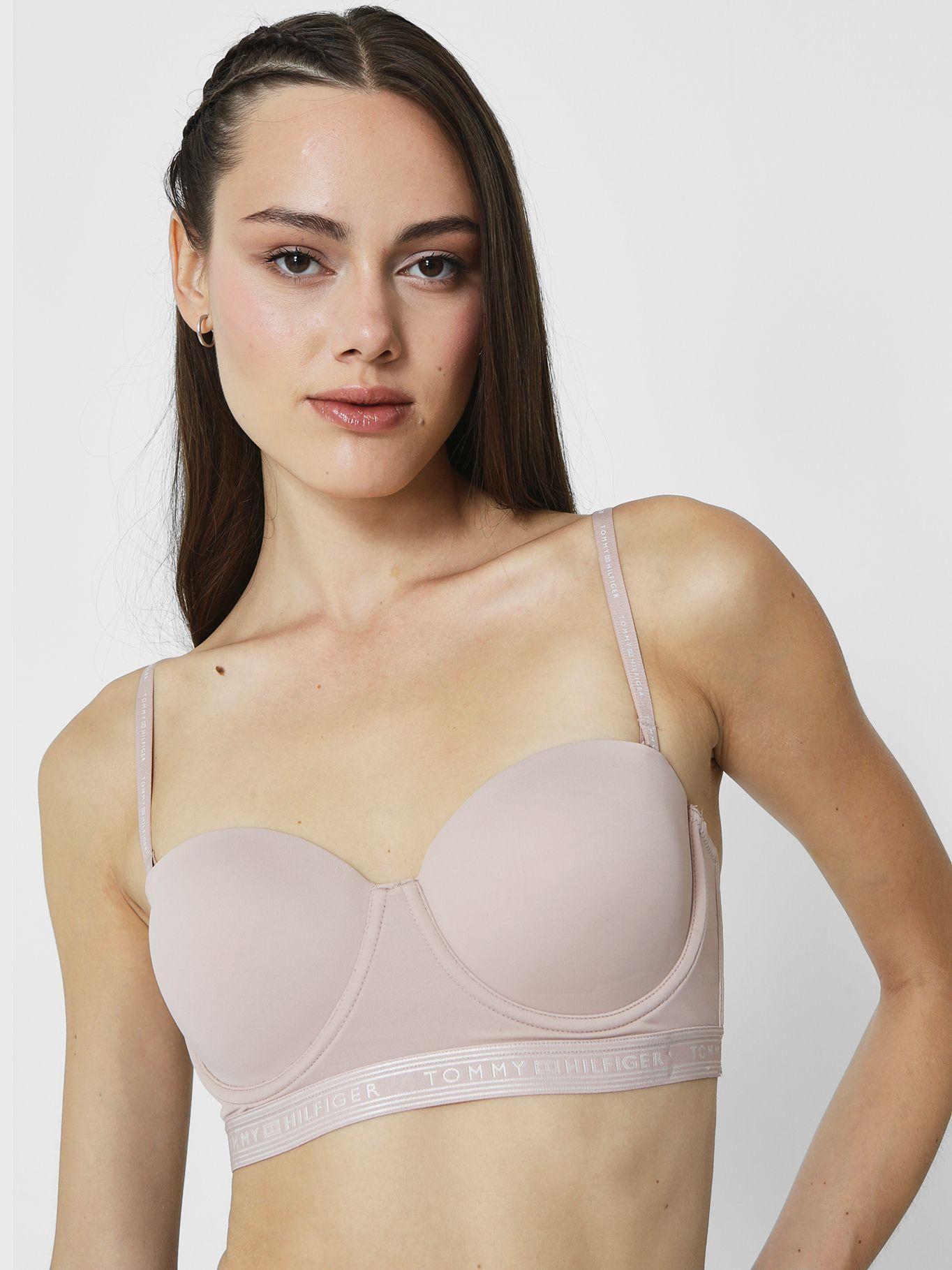 Brassier Con Logo Stripe Beige Tommy Hilfiger-0