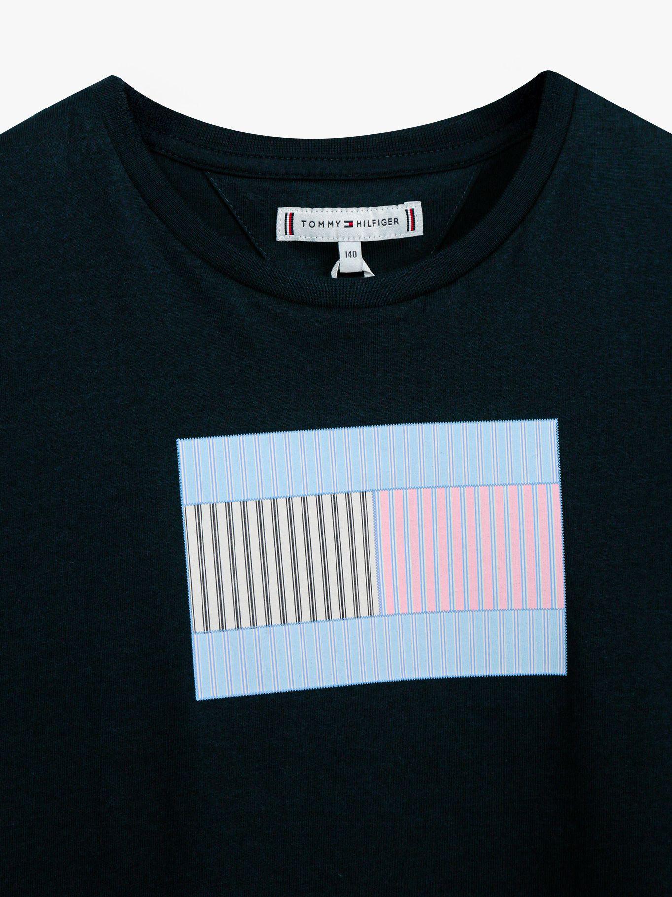 Polera Flag Graphic Logo Azul Tommy Hilfiger-2